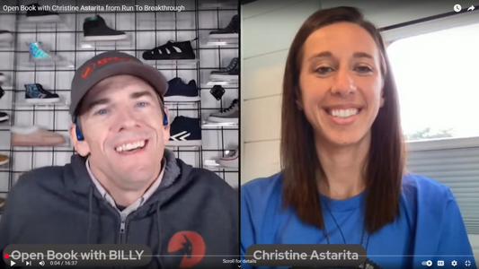 Episode #116: Open Book with Christine Astarita from Run To Breakthrough