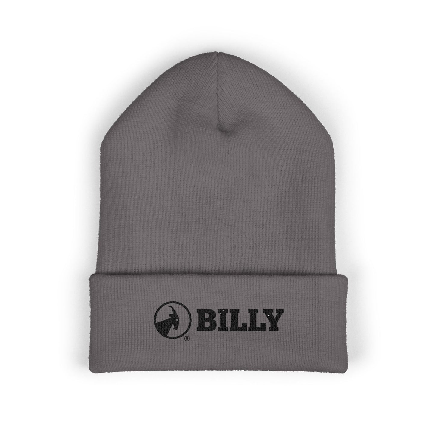 BILLY Classic Cuffed Beanie (Black Horizontal Logo - Embroidery) — AVAILABLE IN 7 COLORS