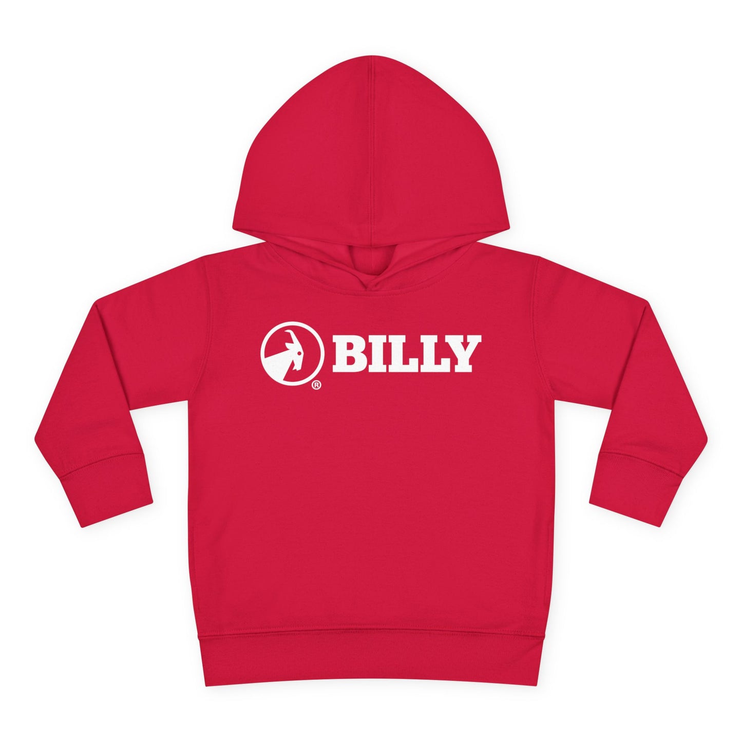 BILLY Core Toddler Pullover Fleece Hoodie (White Horizontal Logo) — AVAILABLE IN 4 COLORS