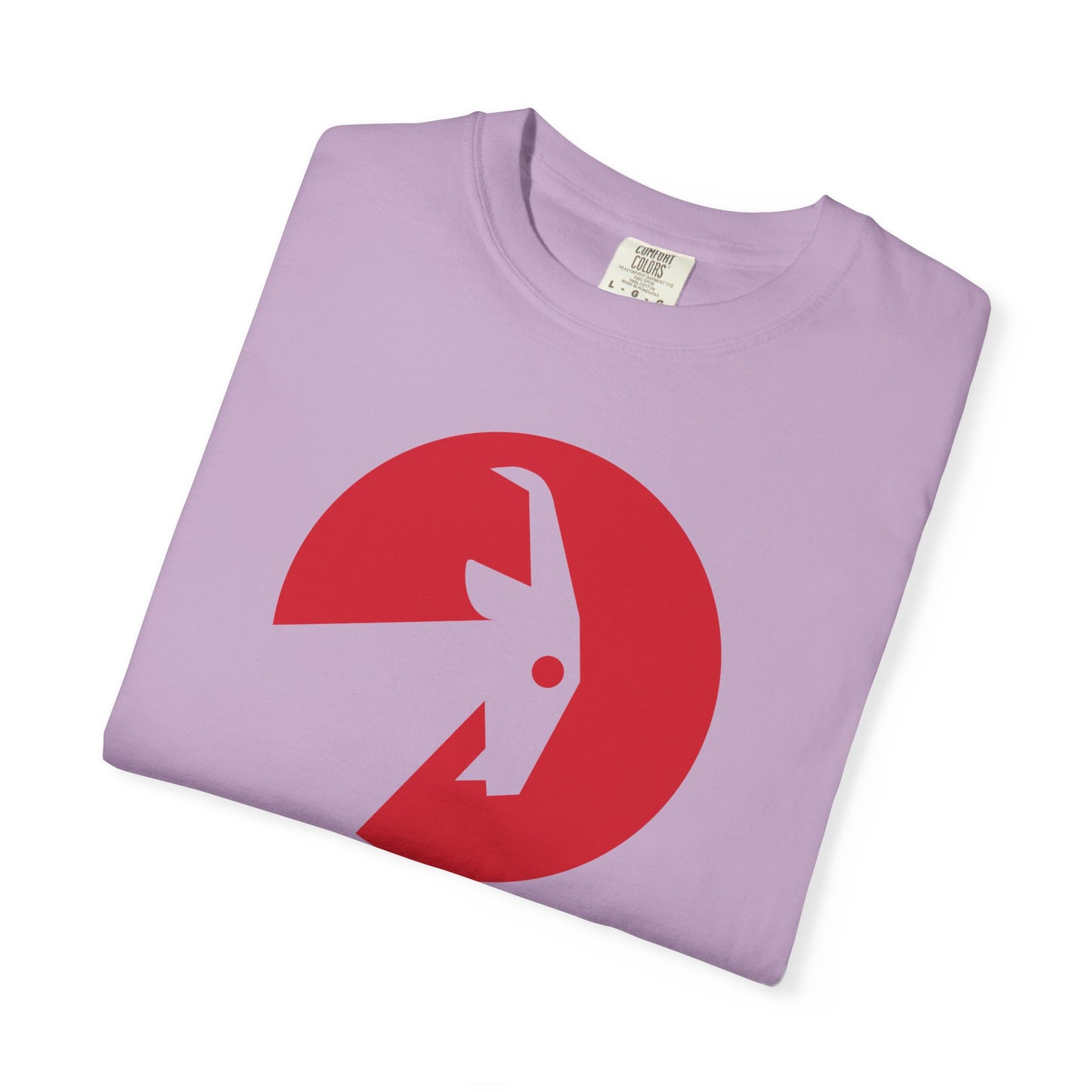 BILLY Unisex Garment-Dyed T-Shirt (Black/Red Vertical Logo)