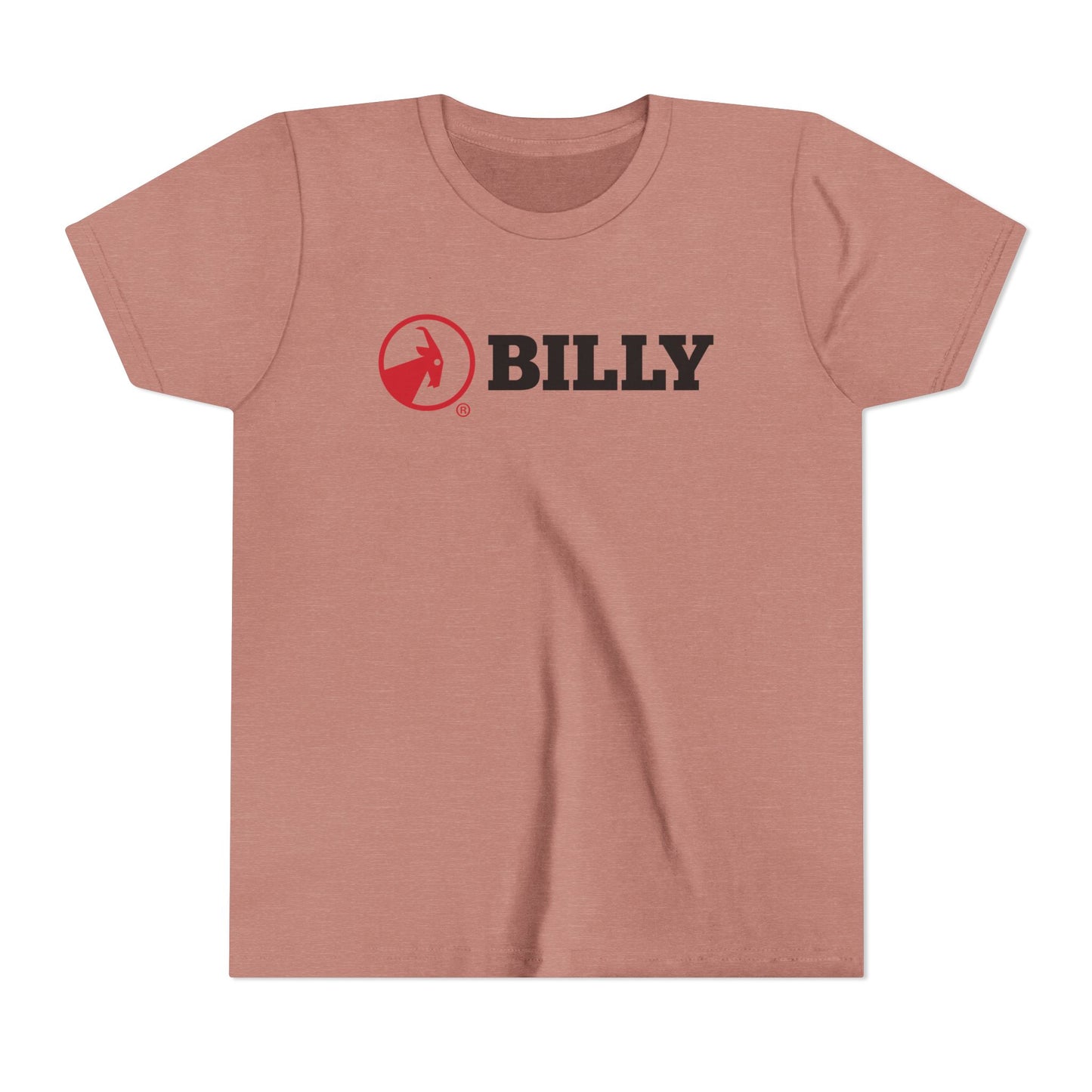 BILLY Youth Short Sleeve Tee (Red/Black Horizontal Logo) — AVAILABLE IN 5 COLORS