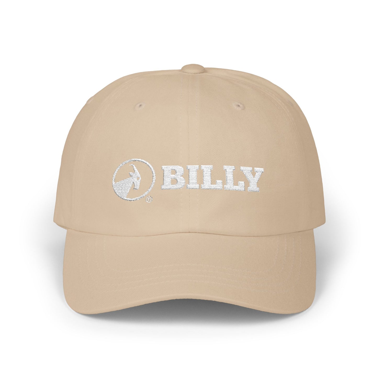 BILLY Classic Cap (White Horizontal Logo - Embroidery) — AVAILABLE IN 9 COLORS