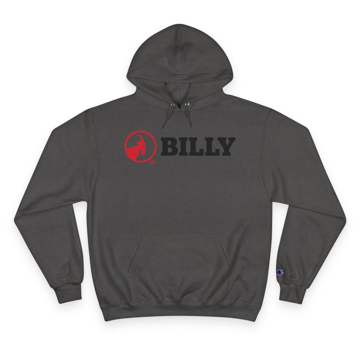 BILLY Core Adult Unisex Hoodie (Red/Black Horizontal Logo)
