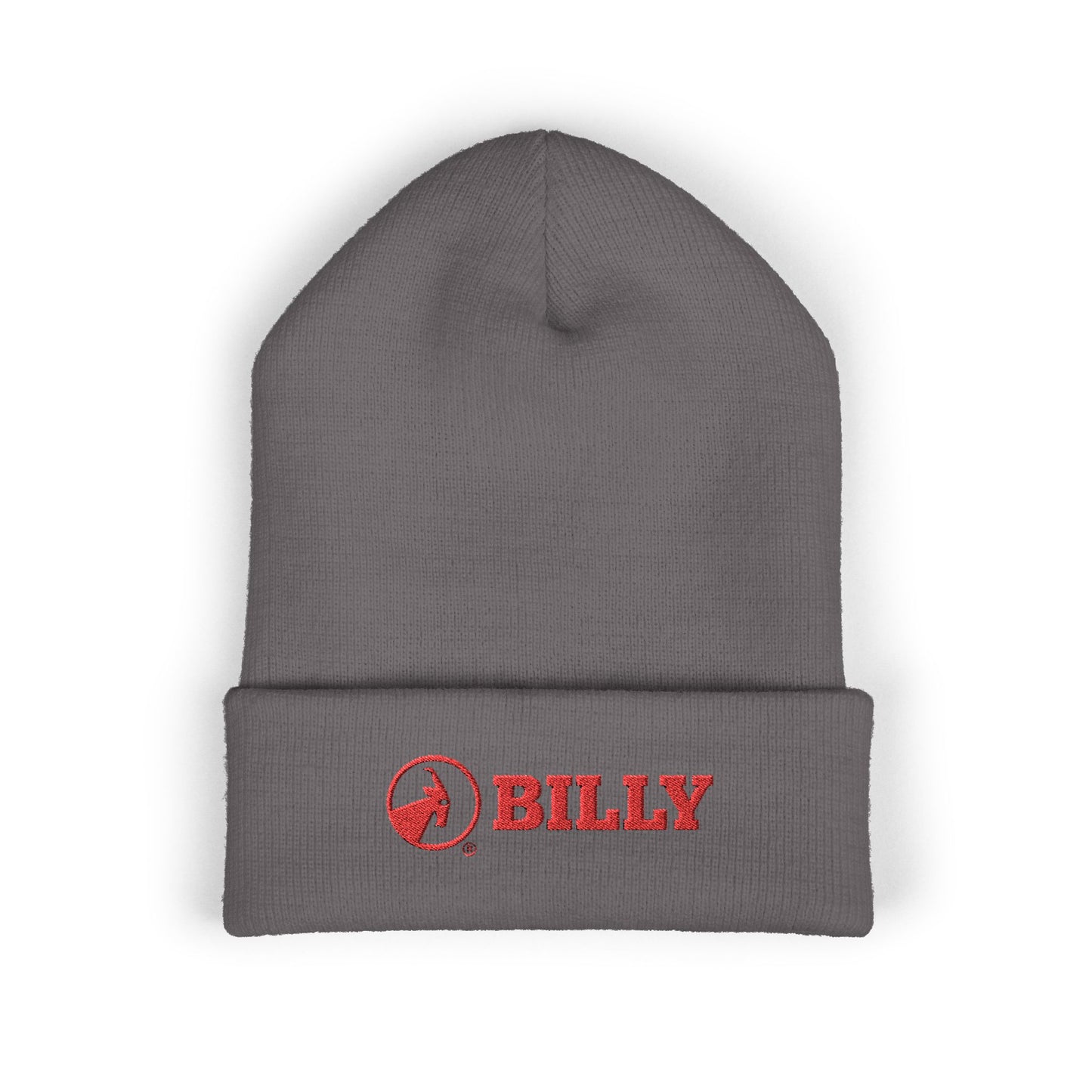 BILLY Classic Cuffed Beanie (Red Horizontal Logo - Embroidery) — AVAILABLE IN 9 COLORS