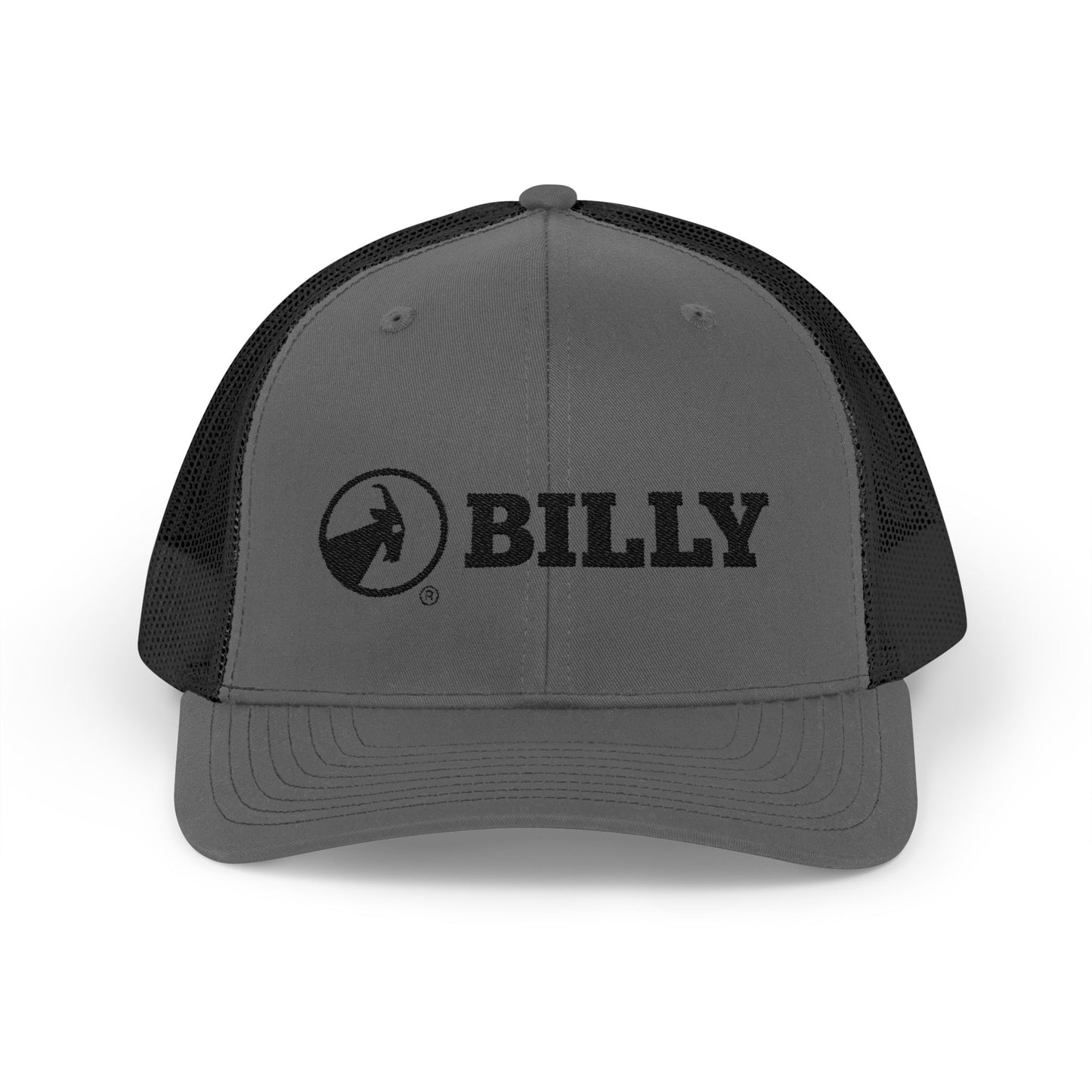 BILLY Snapback Trucker Cap (Black Horizontal Logo - Embroidery) — AVAILABLE IN 8 COLORS