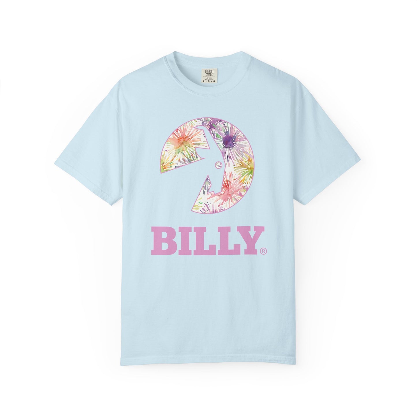 BILLY Unisex Garment-Dyed T-Shirt (Floral Logo) - AVAILABLE IN 4 COLORS