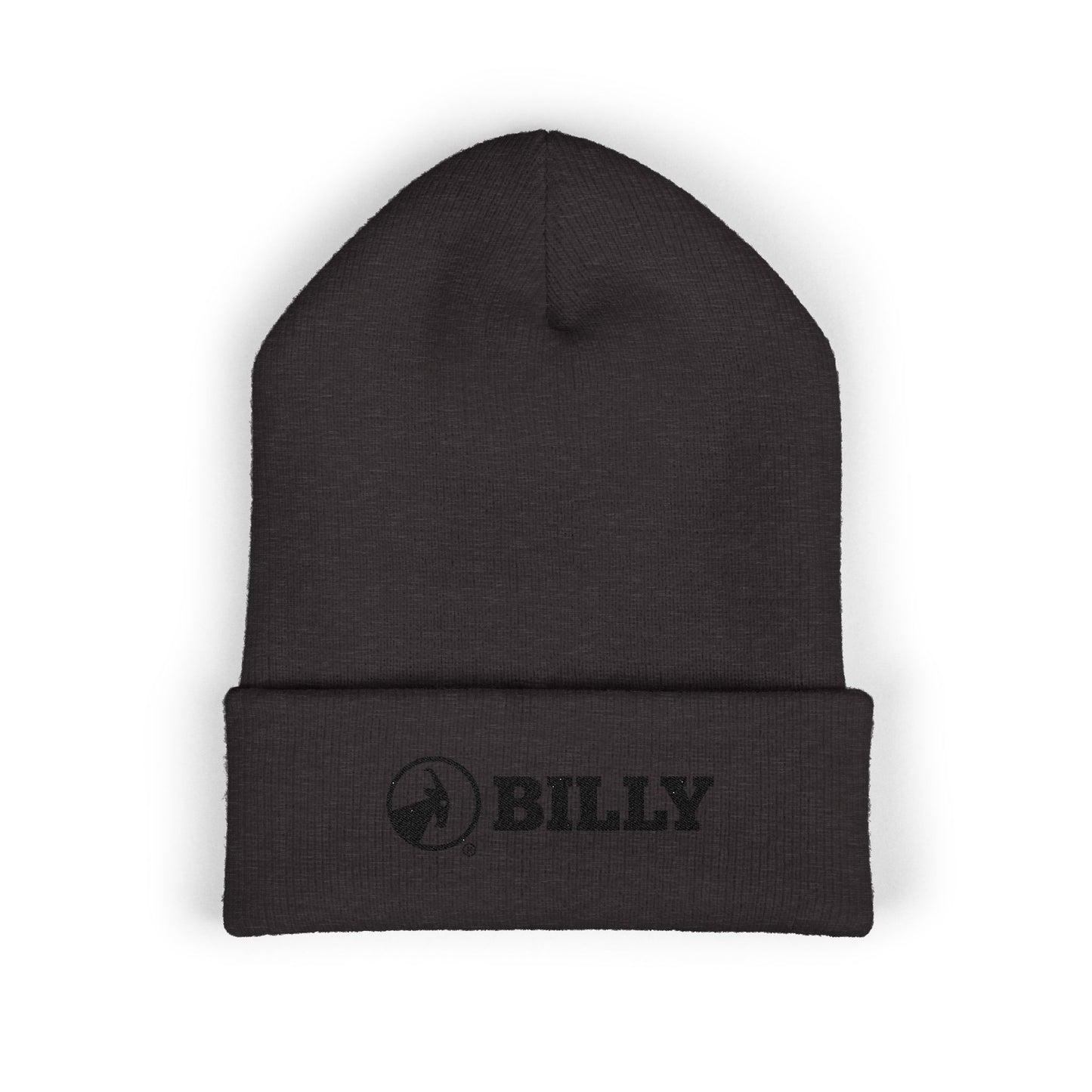 BILLY Classic Cuffed Beanie (Black Horizontal Logo - Embroidery) — AVAILABLE IN 7 COLORS