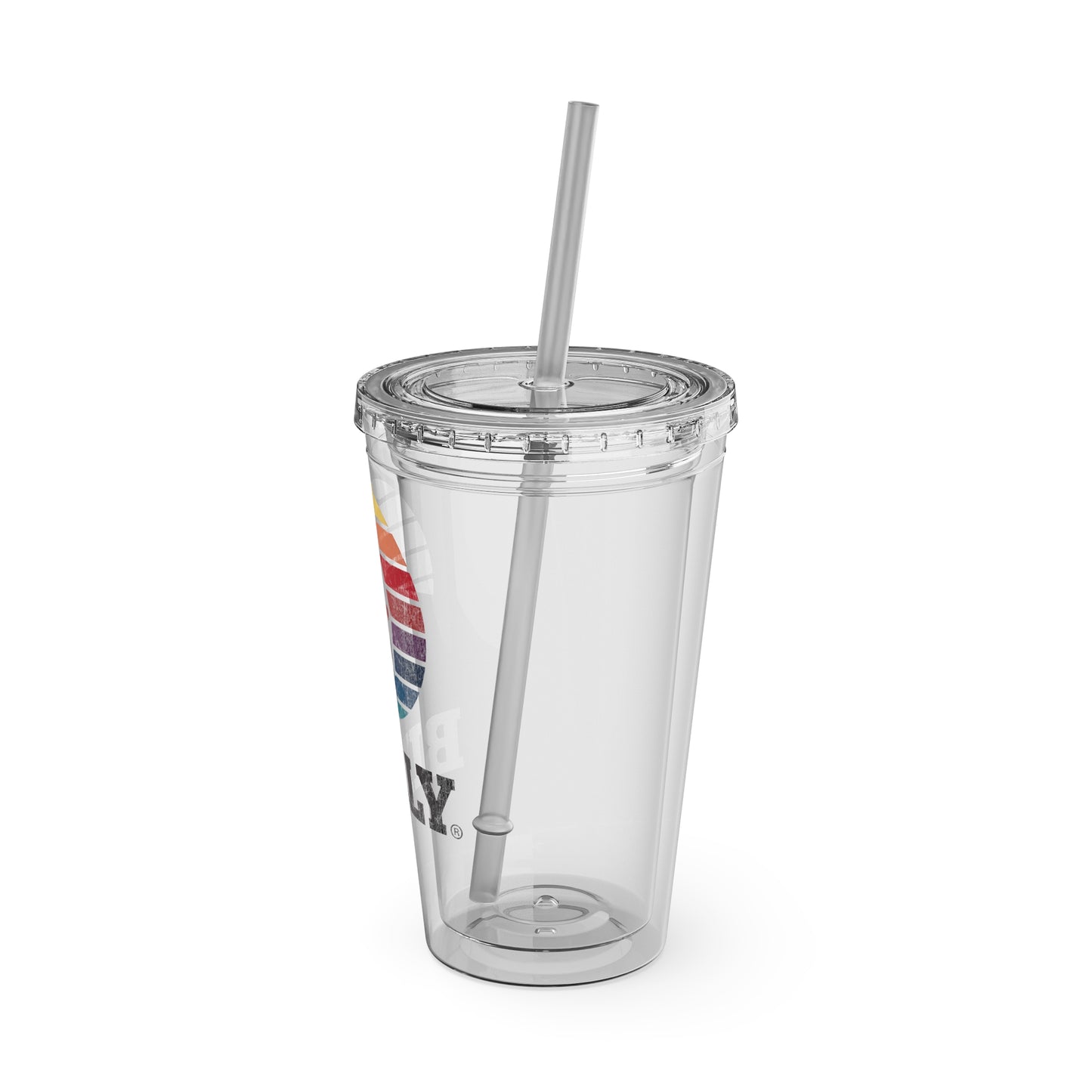 BILLY Sunsplash Tumbler with Straw, 16oz (Vintage Logo)
