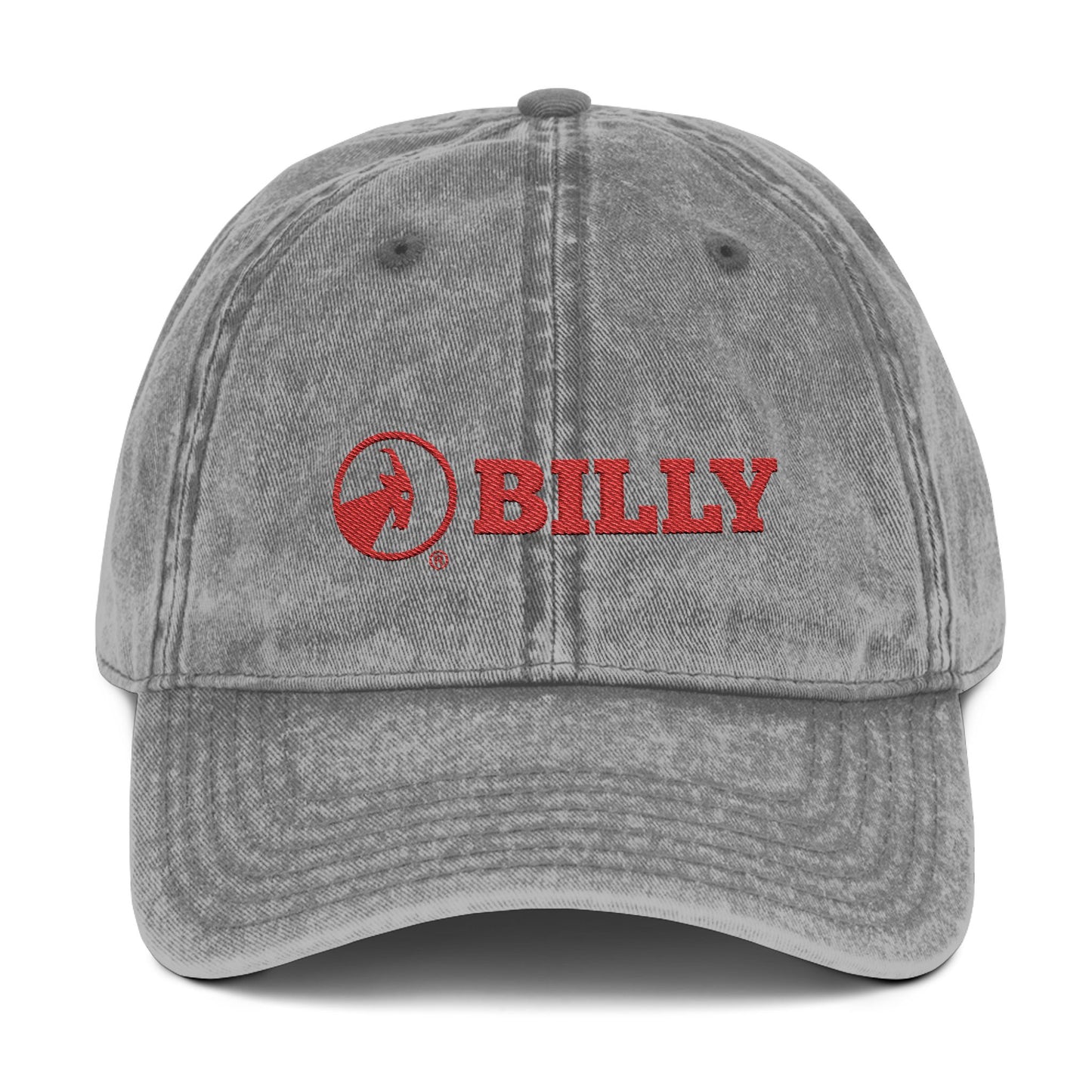 BILLY Vintage Cap (Red Horizontal Logo - Embroidery) — AVAILABLE IN 3 COLORS