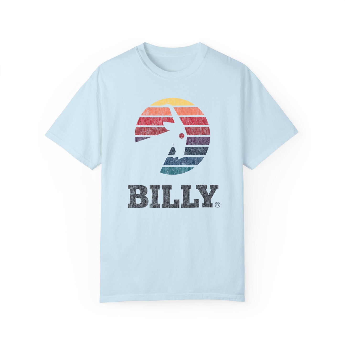 BILLY Adult Unisex Garment-Dyed T-Shirt (Vintage Logo) — AVAILABLE IN 6 COLORS