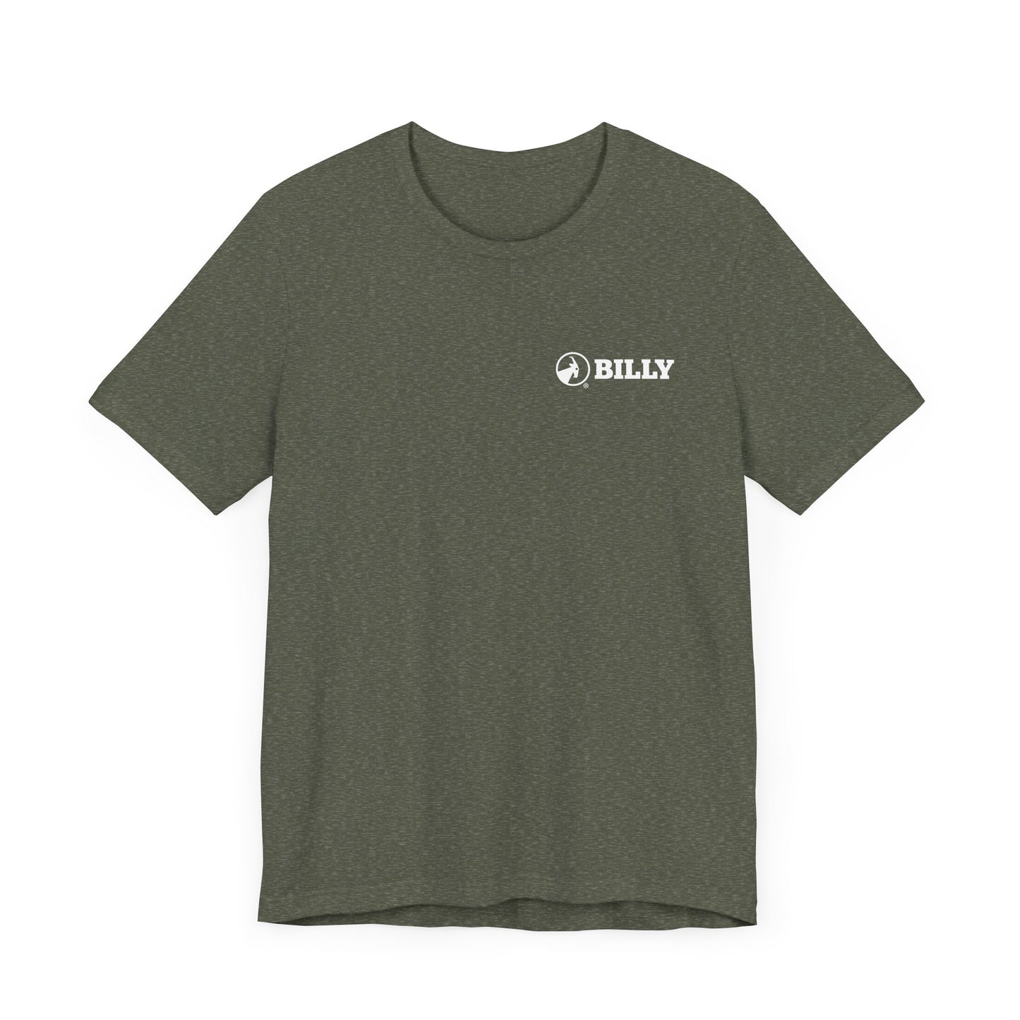 BILLY Adult Unisex Jersey Short Sleeve Tee (White Horizontal Logo - LCP)