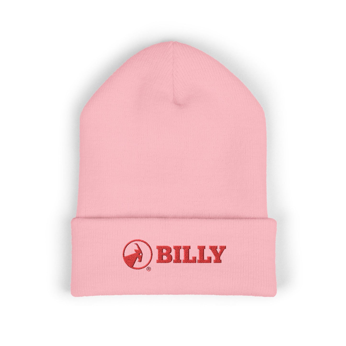 BILLY Classic Cuffed Beanie (Red Horizontal Logo - Embroidery) — AVAILABLE IN 9 COLORS