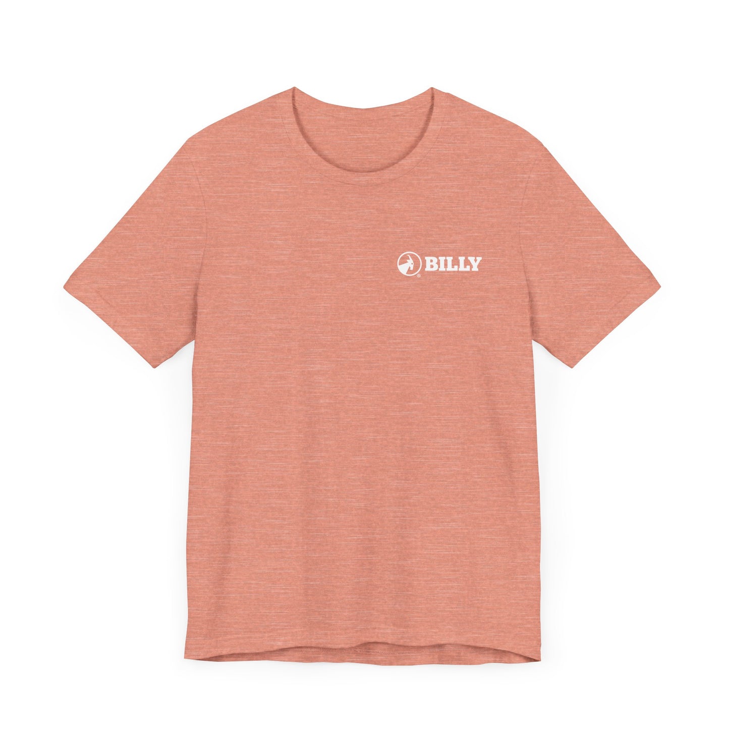 BILLY Adult Unisex Jersey Short Sleeve Tee (White Horizontal Logo - LCP)