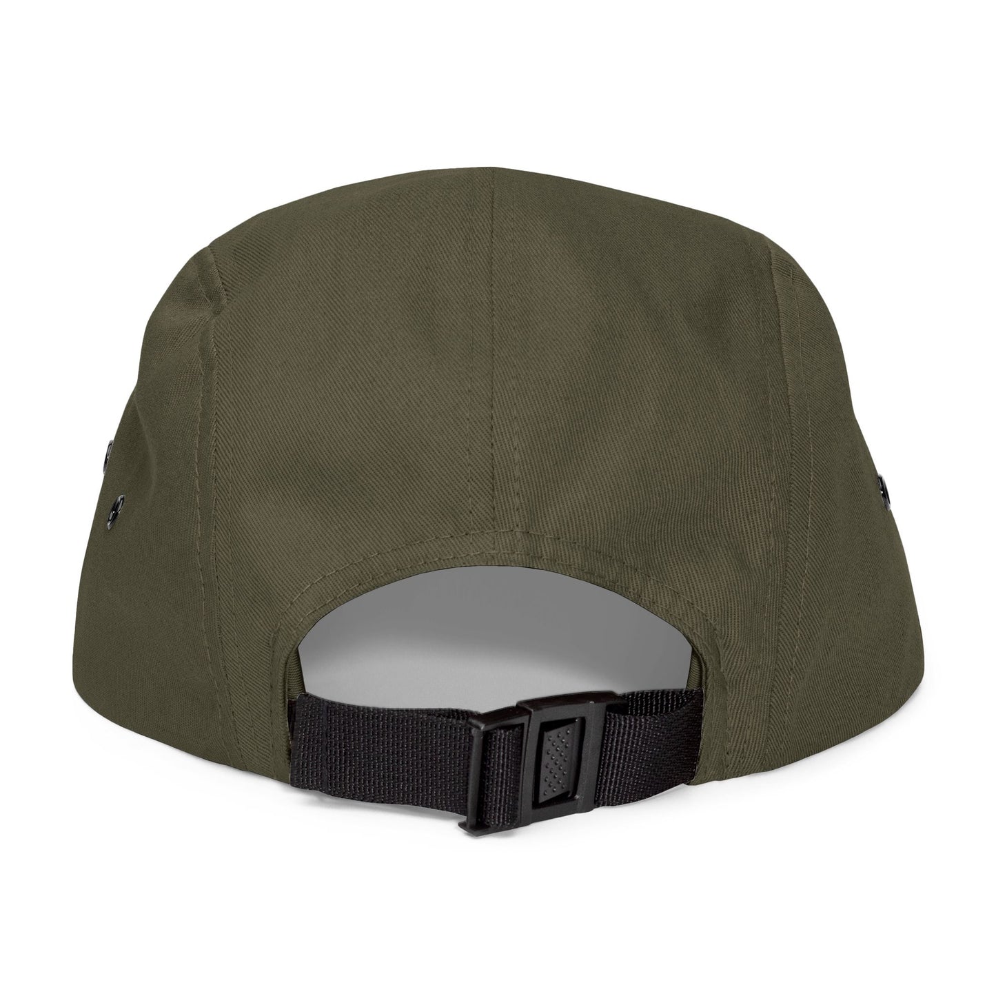BILLY 5 Panel Cap (Black Horizontal Logo - Embroidery) — AVAILABLE IN 6 COLORS