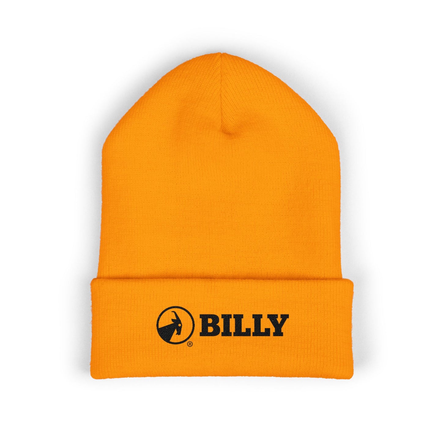 BILLY Classic Cuffed Beanie (Black Horizontal Logo - Embroidery) — AVAILABLE IN 7 COLORS