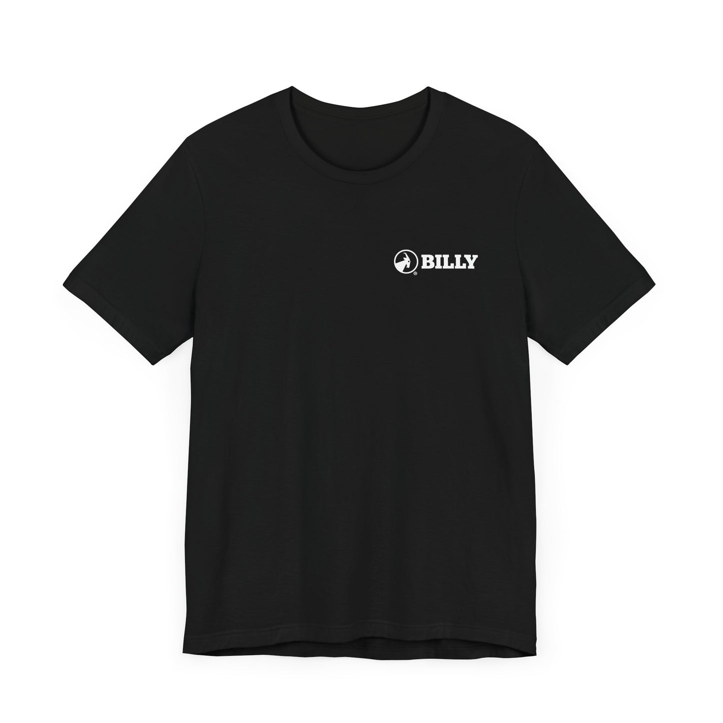 BILLY Adult Unisex Jersey Short Sleeve Tee (White Horizontal Logo - LCP)