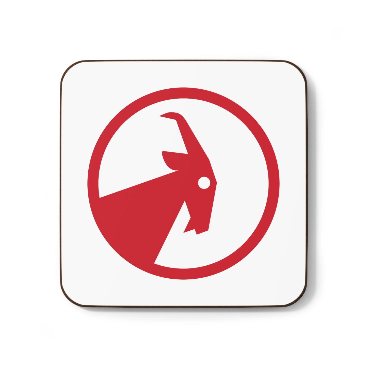 BILLY Hardboard Back Coaster (Red Goat)