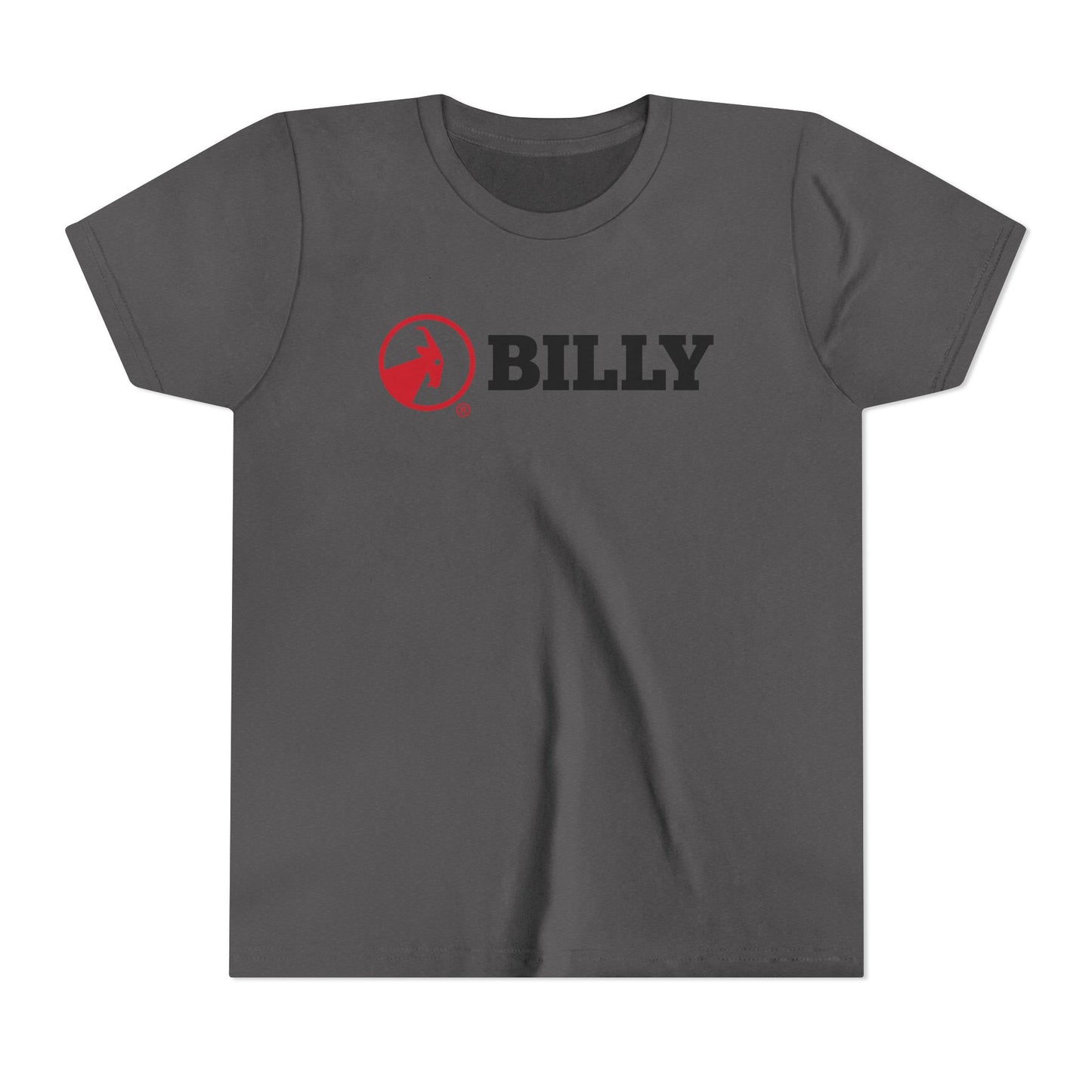 BILLY Youth Short Sleeve Tee (Red/Black Horizontal Logo) — AVAILABLE IN 5 COLORS