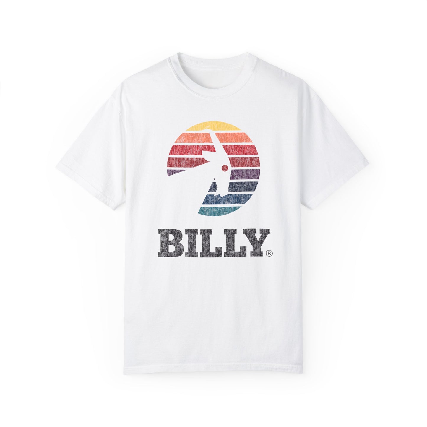 BILLY Adult Unisex Garment-Dyed T-Shirt (Vintage Logo) — AVAILABLE IN 6 COLORS