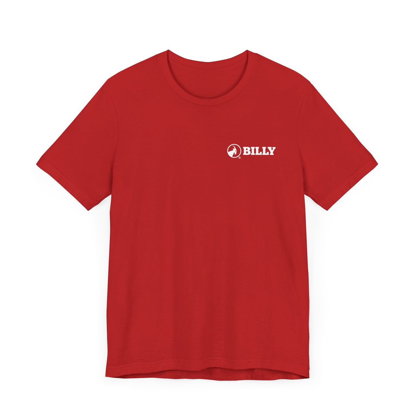 BILLY Adult Unisex Jersey Short Sleeve Tee (White Horizontal Logo - LCP)