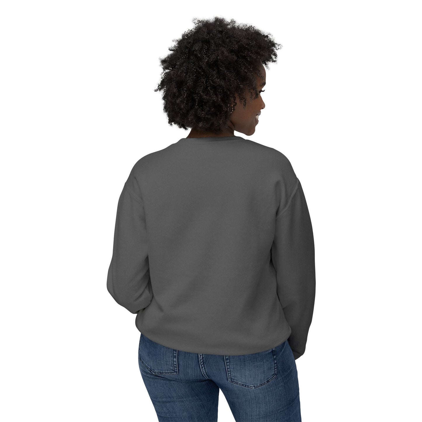 BILLY Unisex Lightweight Crewneck Sweatshirt (White Horizontal Logo) — AVAILABLE IN 5 COLORS