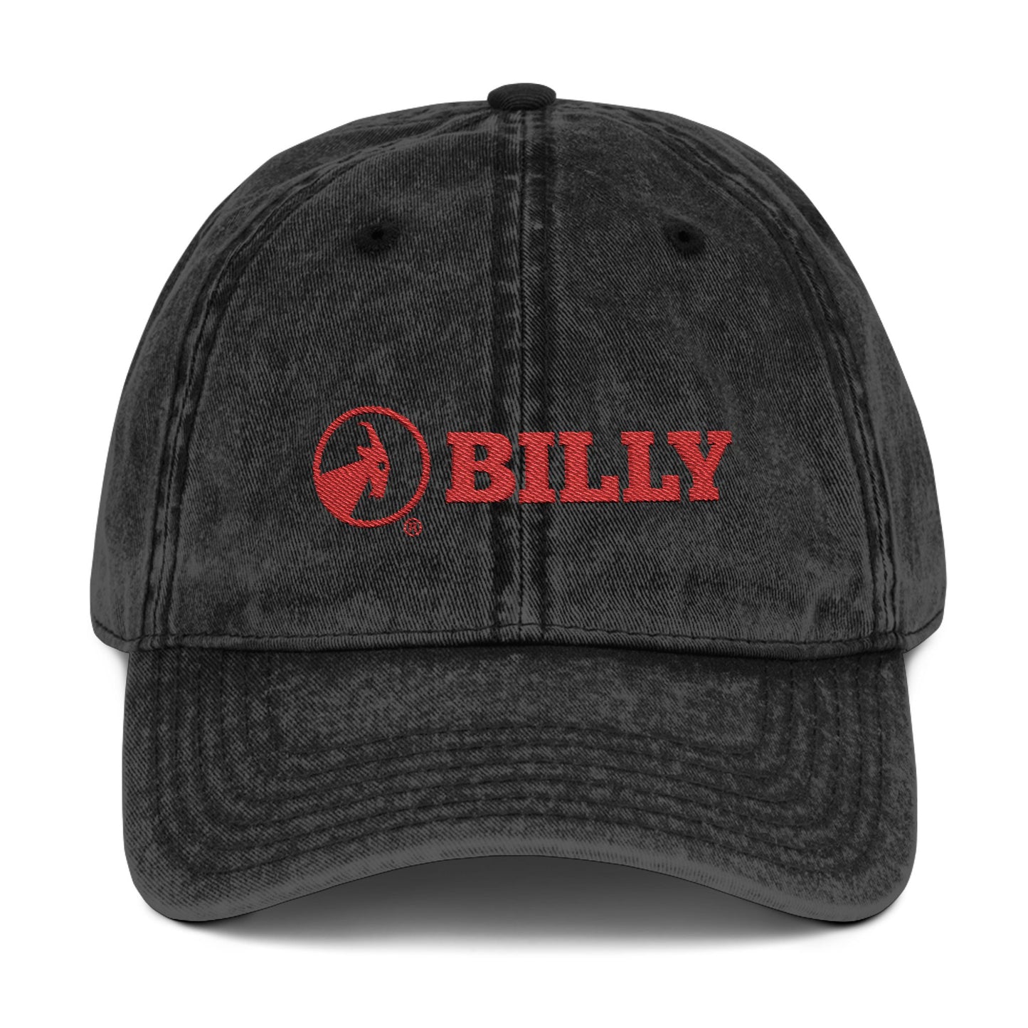 BILLY Vintage Cap (Red Horizontal Logo - Embroidery) — AVAILABLE IN 3 COLORS