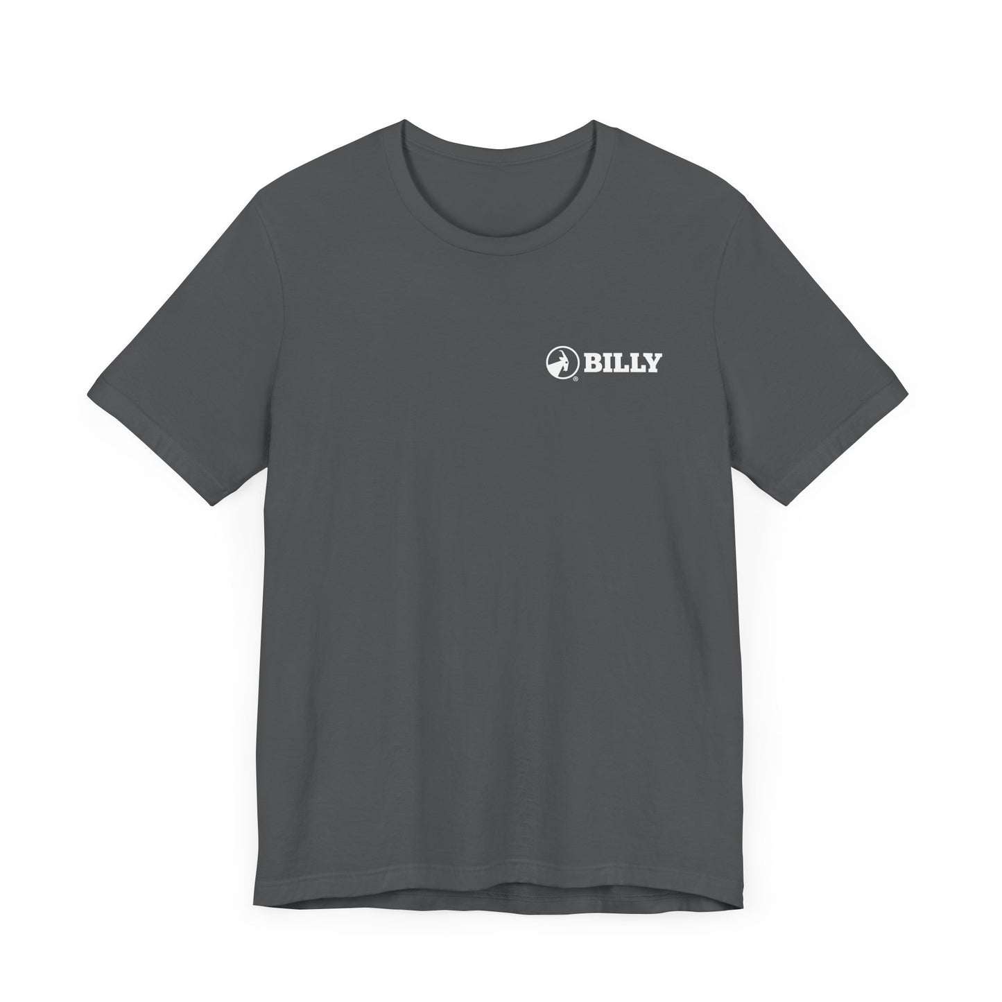 BILLY Adult Unisex Jersey Short Sleeve Tee (White Horizontal Logo - LCP)