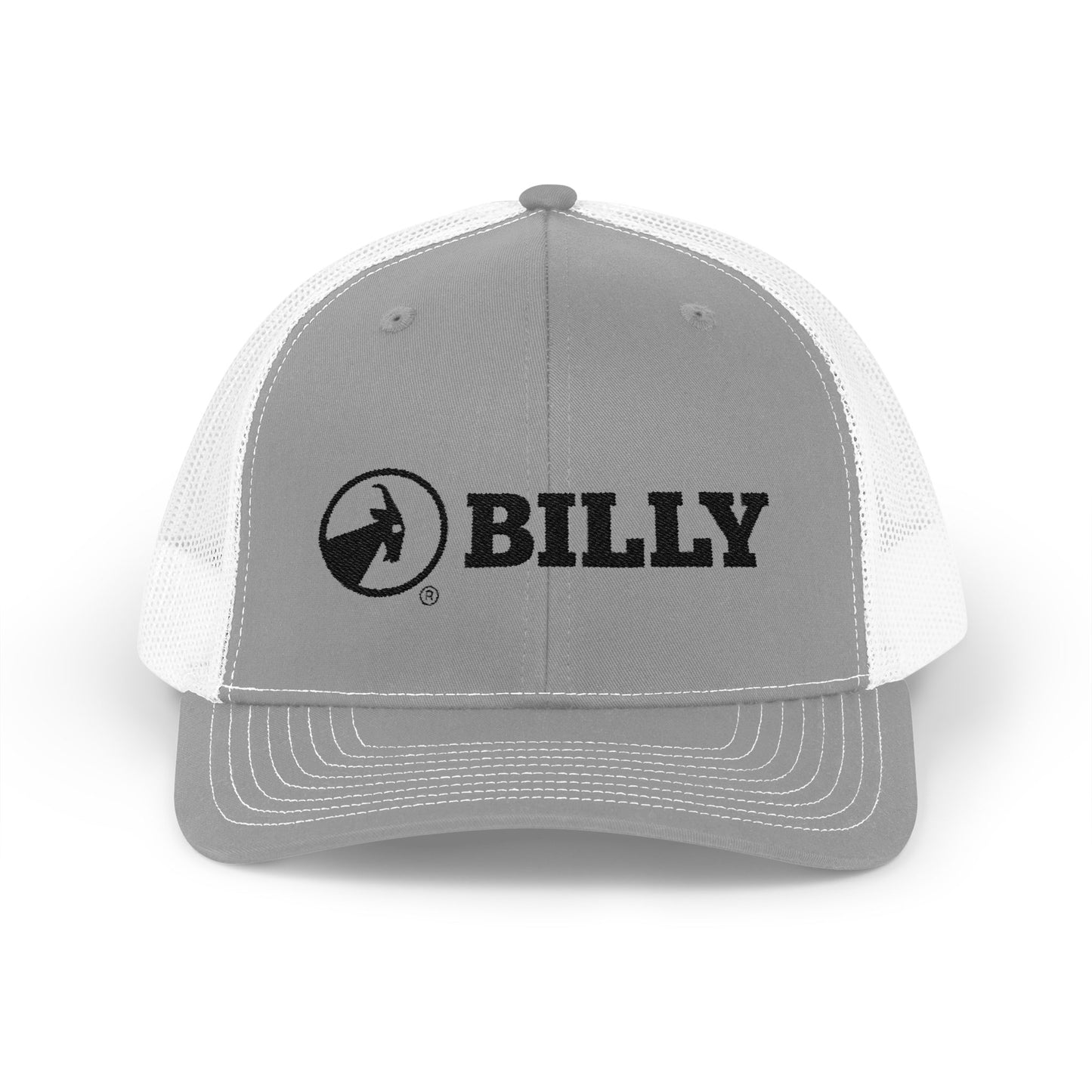 BILLY Snapback Trucker Cap (Black Horizontal Logo - Embroidery) — AVAILABLE IN 8 COLORS