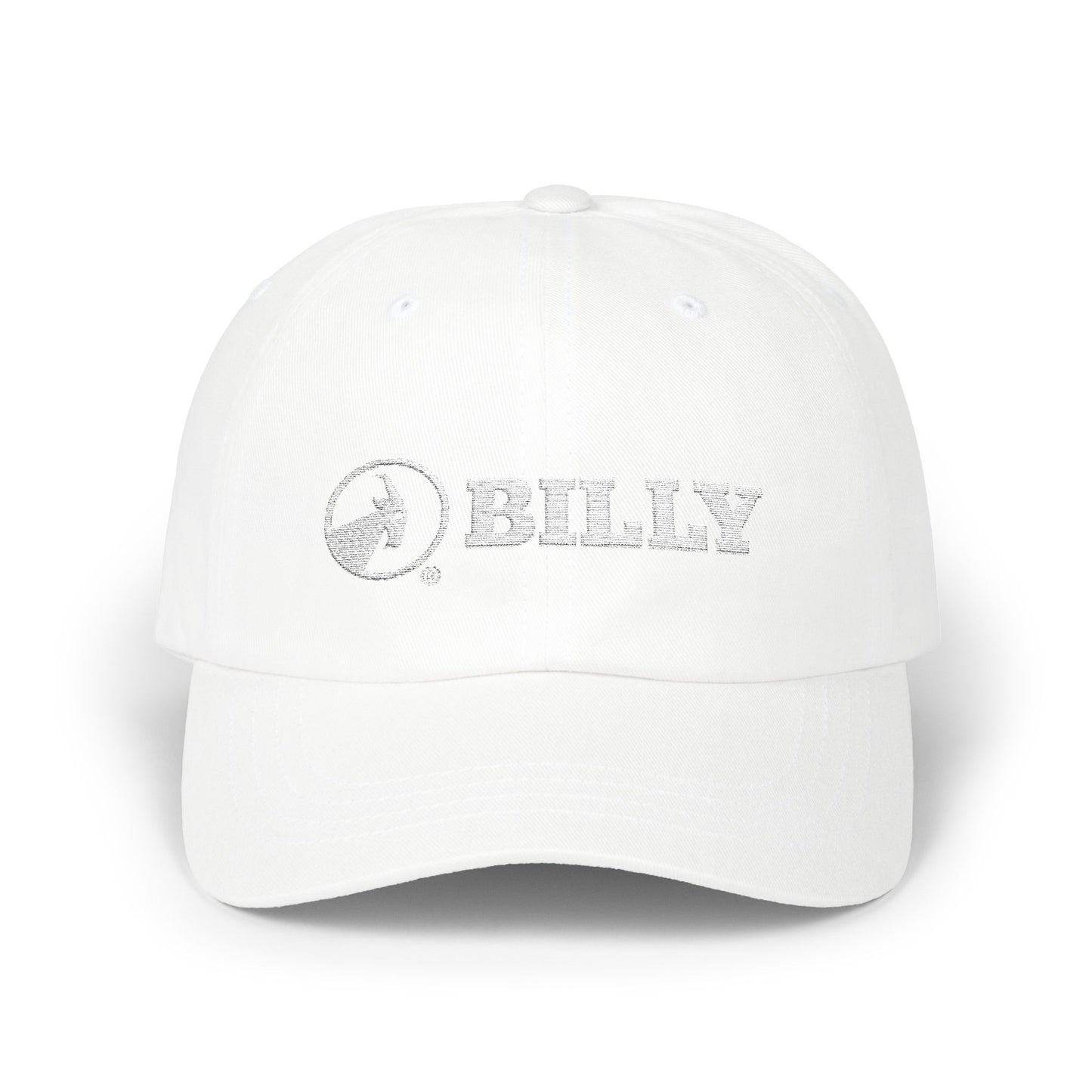 BILLY Classic Cap (White Horizontal Logo - Embroidery) — AVAILABLE IN 9 COLORS
