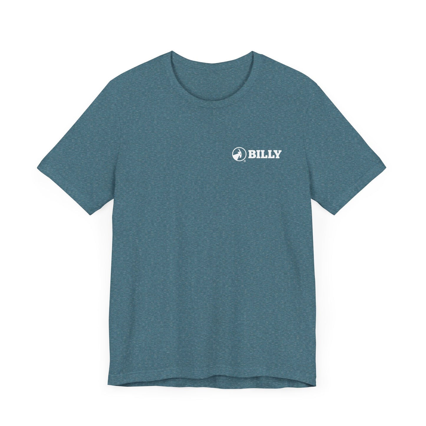 BILLY Adult Unisex Jersey Short Sleeve Tee (White Horizontal Logo - LCP)