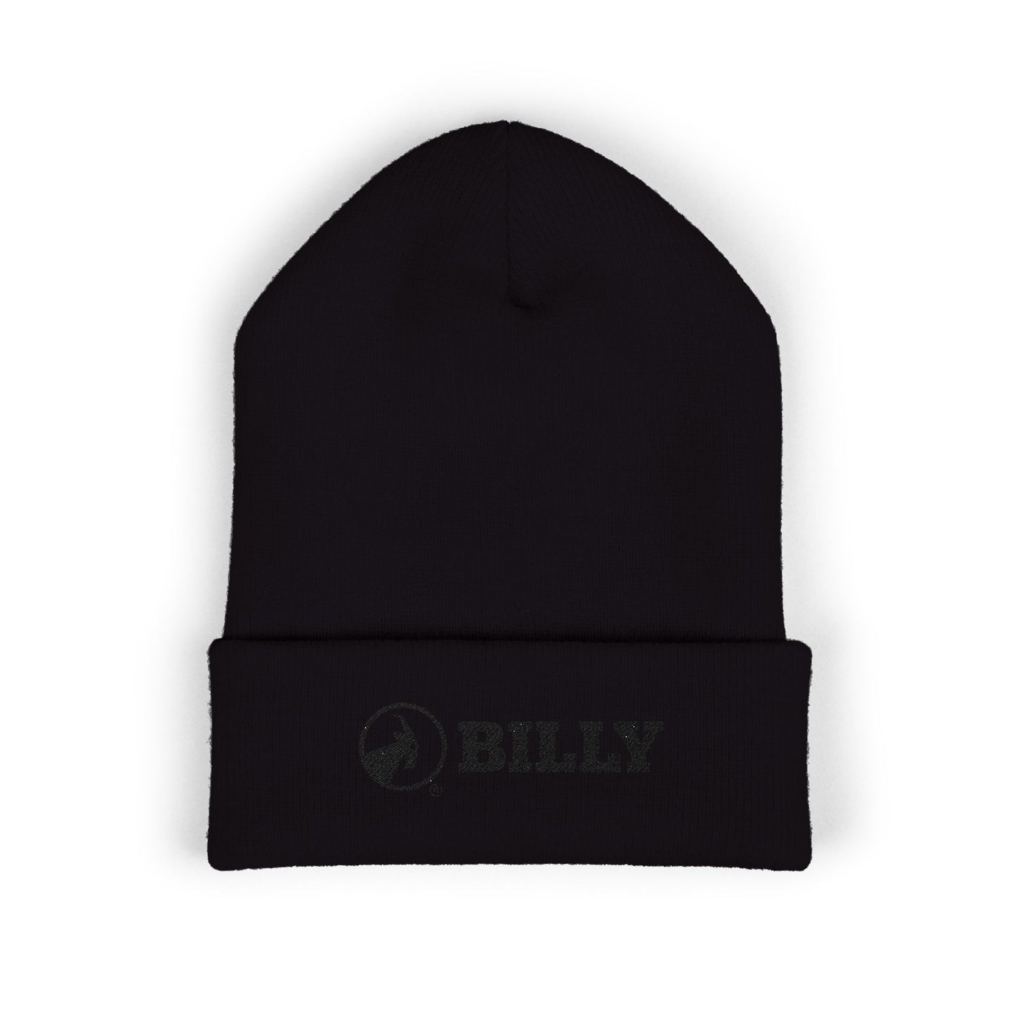 BILLY Classic Cuffed Beanie (Black Horizontal Logo - Embroidery) — AVAILABLE IN 7 COLORS
