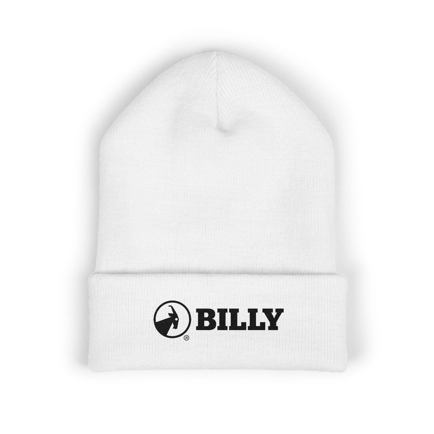 BILLY Classic Cuffed Beanie (Black Horizontal Logo - Embroidery) — AVAILABLE IN 7 COLORS