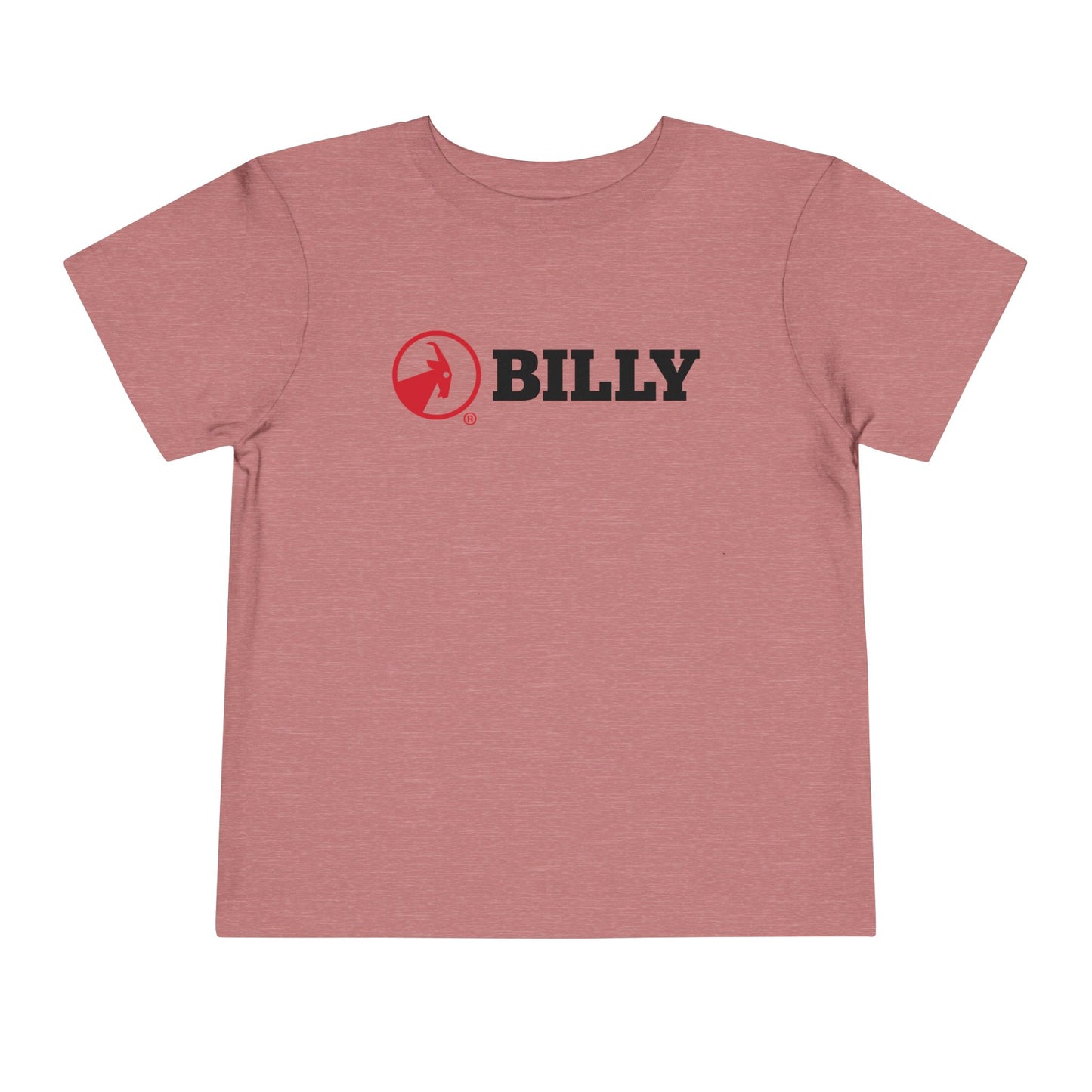 BILLY Toddler Short Sleeve Tee (Red/Black Horizontal Logo) — AVAILABLE IN 5 COLORS