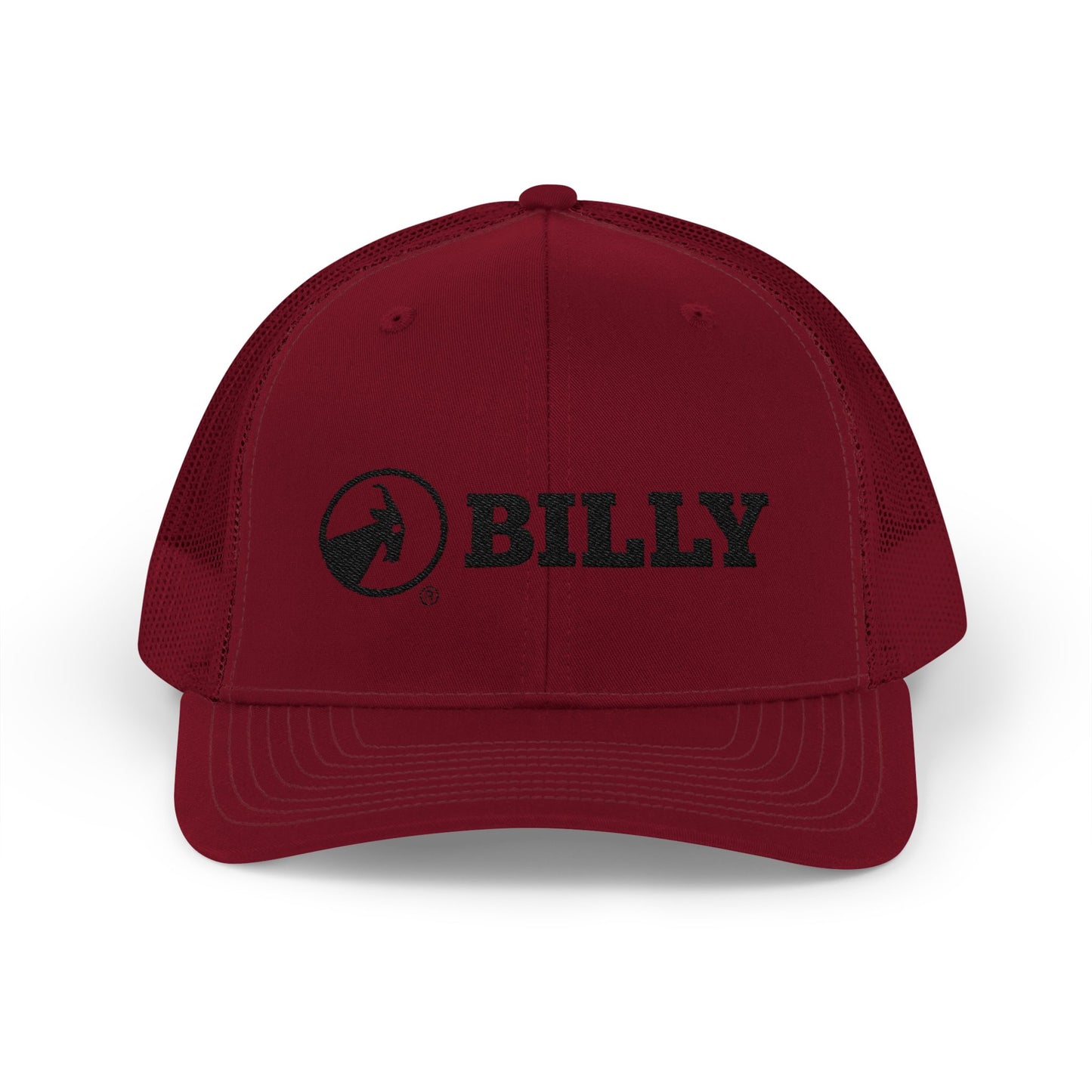 BILLY Snapback Trucker Cap (Black Horizontal Logo - Embroidery) — AVAILABLE IN 8 COLORS