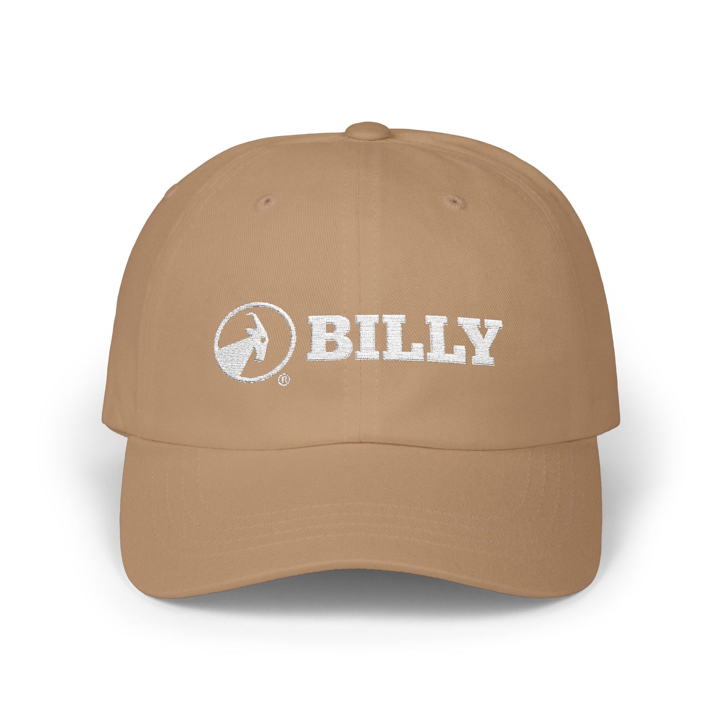 BILLY Classic Cap (White Horizontal Logo - Embroidery) — AVAILABLE IN 9 COLORS