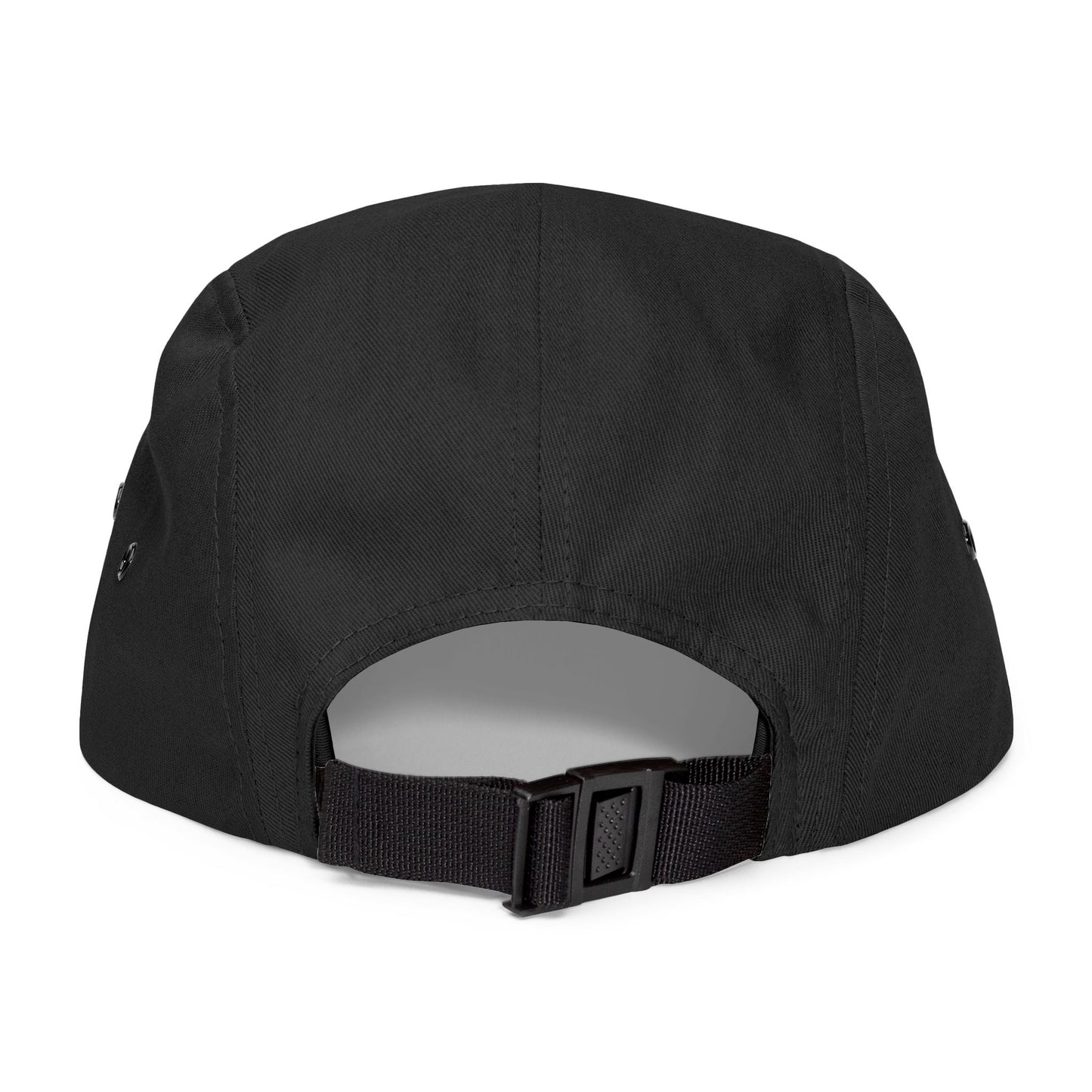 BILLY 5 Panel Cap (Black Horizontal Logo - Embroidery) — AVAILABLE IN 6 COLORS