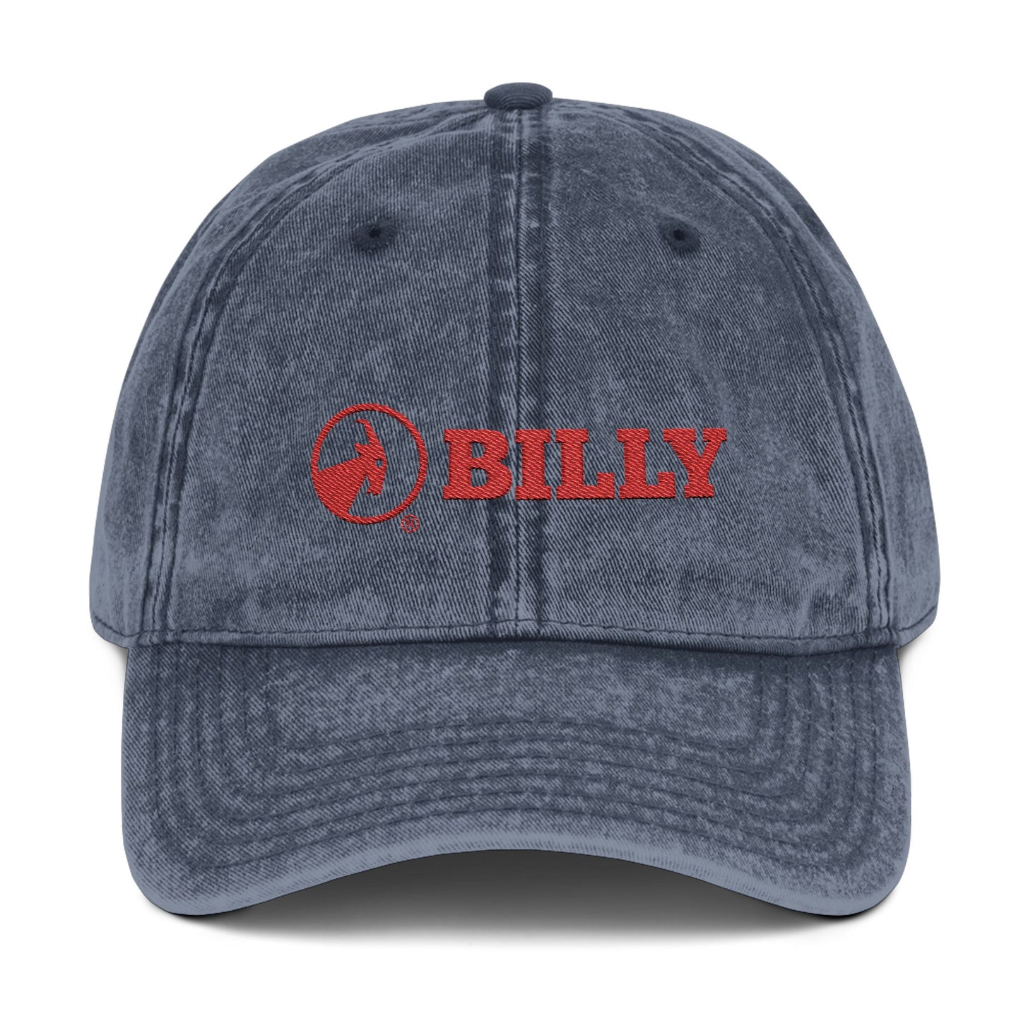 BILLY Vintage Cap (Red Horizontal Logo - Embroidery) — AVAILABLE IN 3 COLORS
