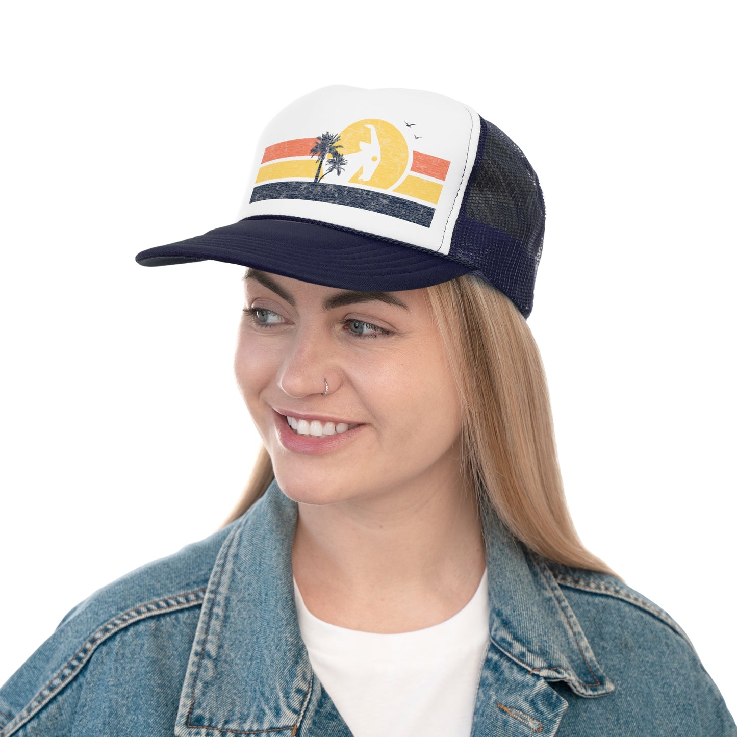 BILLY Foam Trucker Cap (Good Day Sunrise - Print) — AVAILABLE IN 2 COLORS