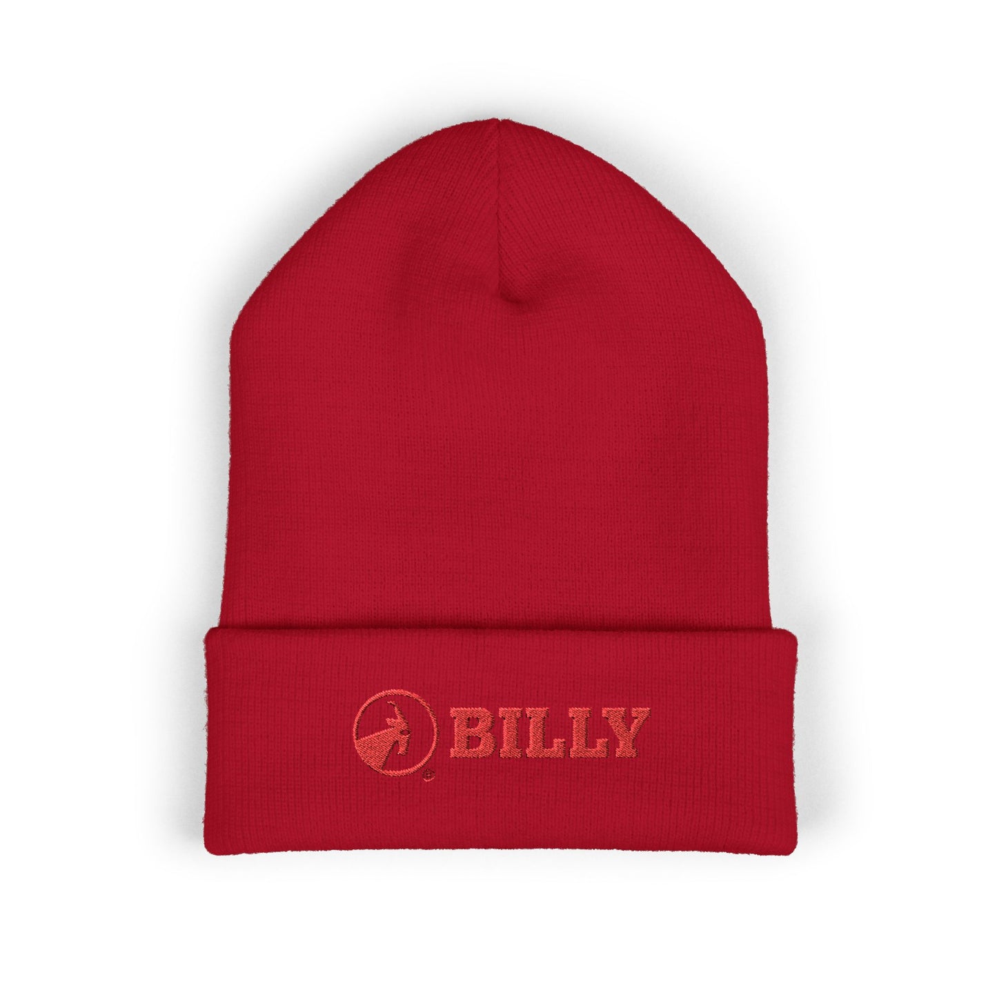 BILLY Classic Cuffed Beanie (Red Horizontal Logo - Embroidery) — AVAILABLE IN 9 COLORS