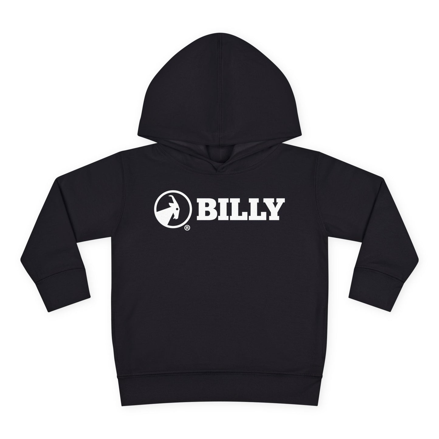BILLY Core Toddler Pullover Fleece Hoodie (White Horizontal Logo) — AVAILABLE IN 4 COLORS
