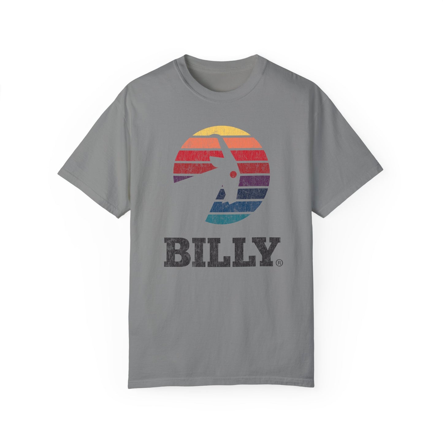 BILLY Adult Unisex Garment-Dyed T-Shirt (Vintage Logo) — AVAILABLE IN 6 COLORS