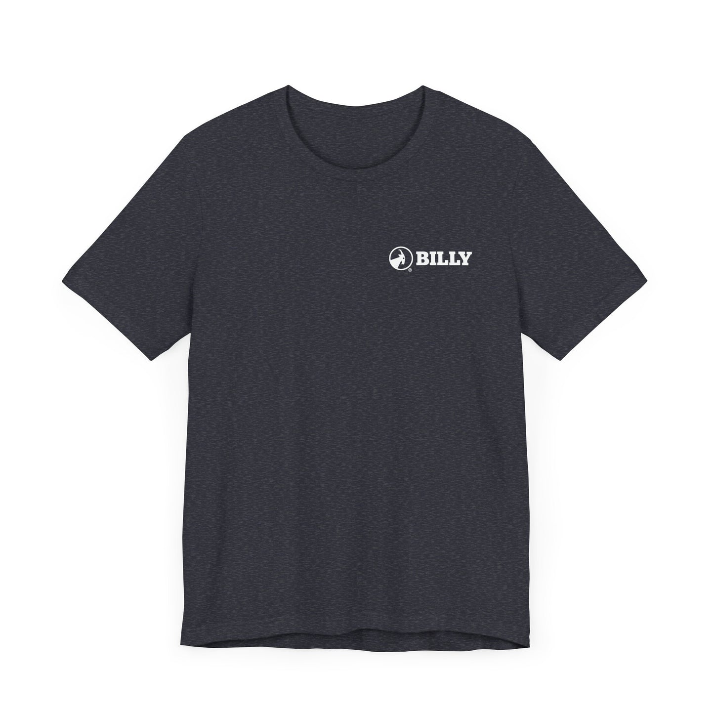 BILLY Adult Unisex Jersey Short Sleeve Tee (White Horizontal Logo - LCP)