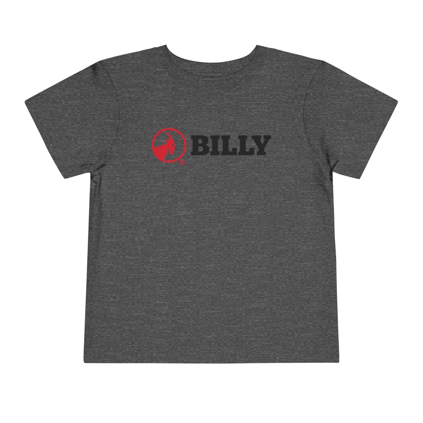 BILLY Toddler Short Sleeve Tee (Red/Black Horizontal Logo) — AVAILABLE IN 5 COLORS