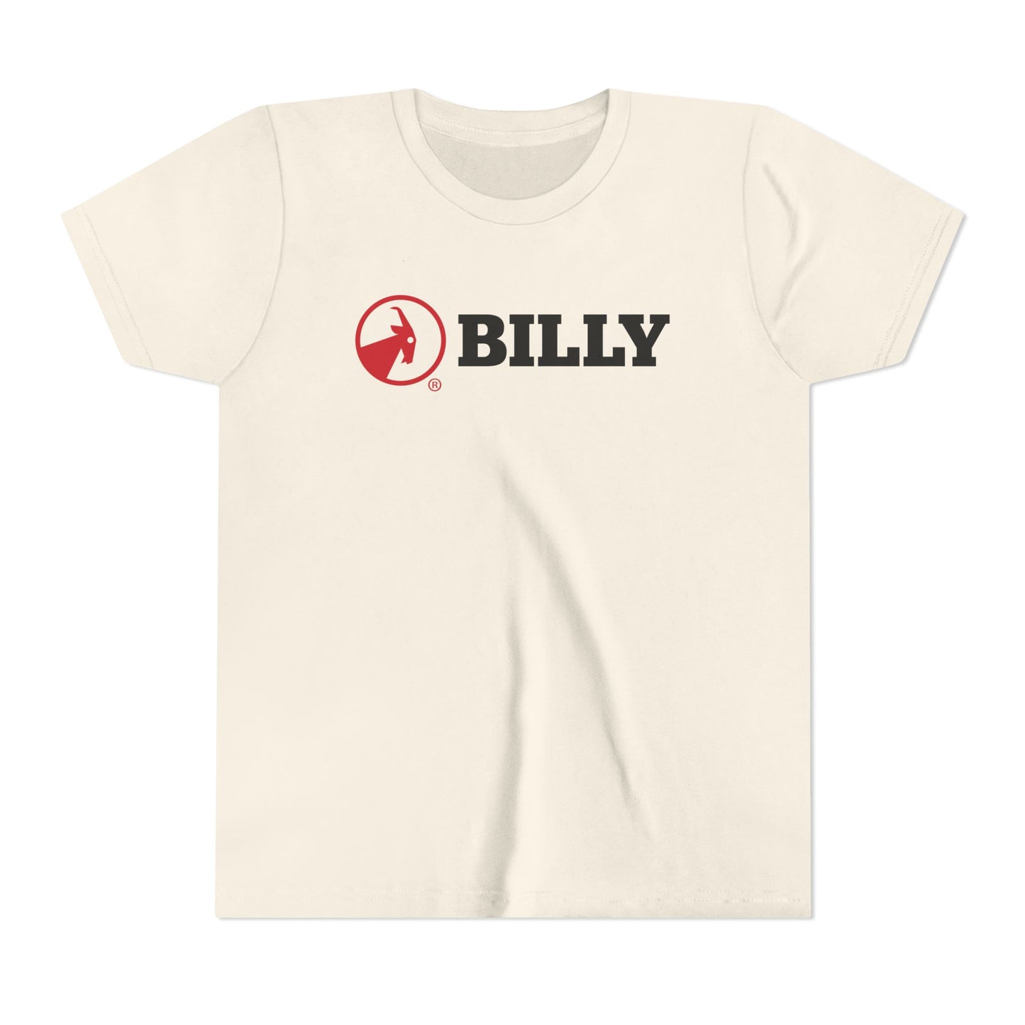 BILLY Youth Short Sleeve Tee (Red/Black Horizontal Logo) — AVAILABLE IN 5 COLORS
