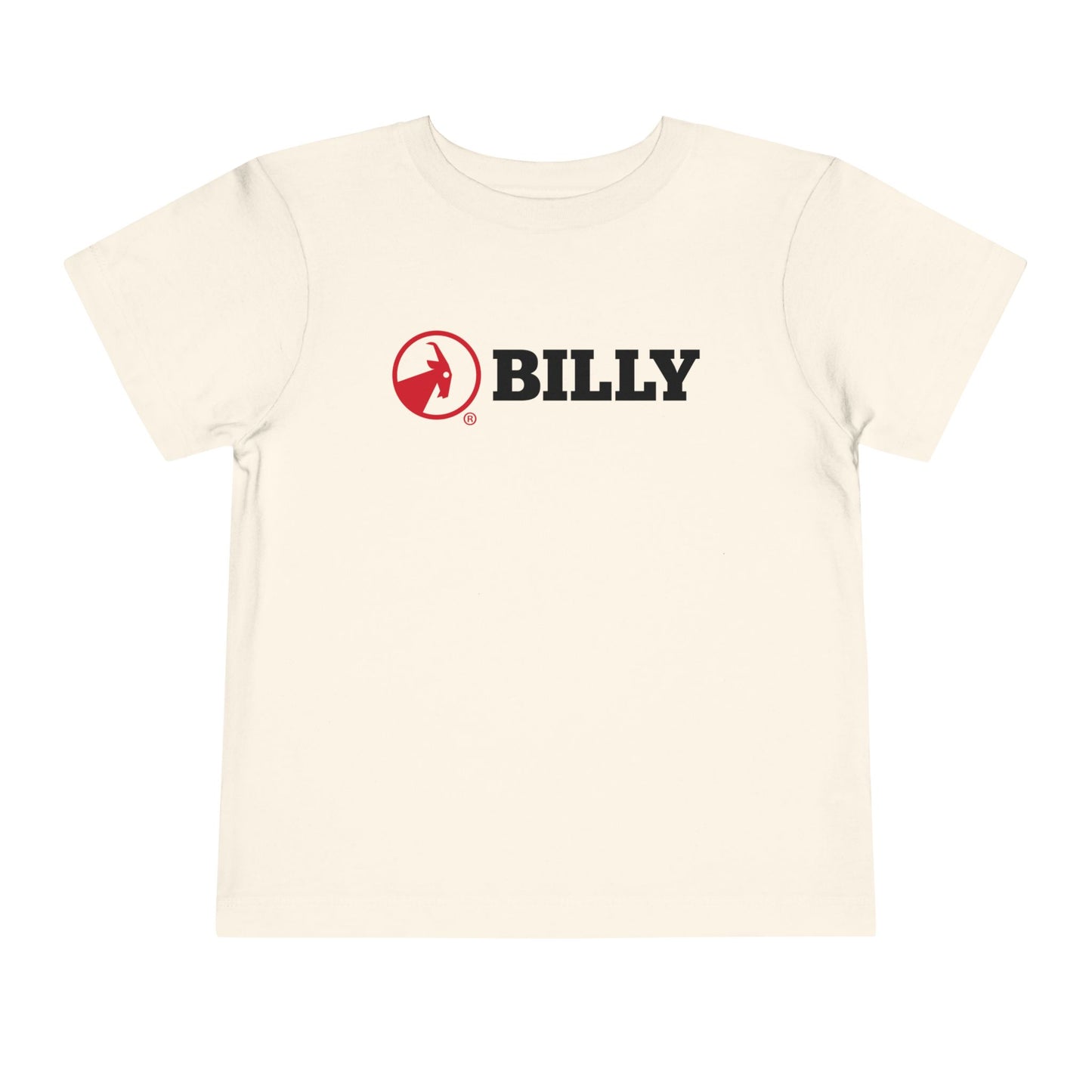 BILLY Toddler Short Sleeve Tee (Red/Black Horizontal Logo) — AVAILABLE IN 5 COLORS