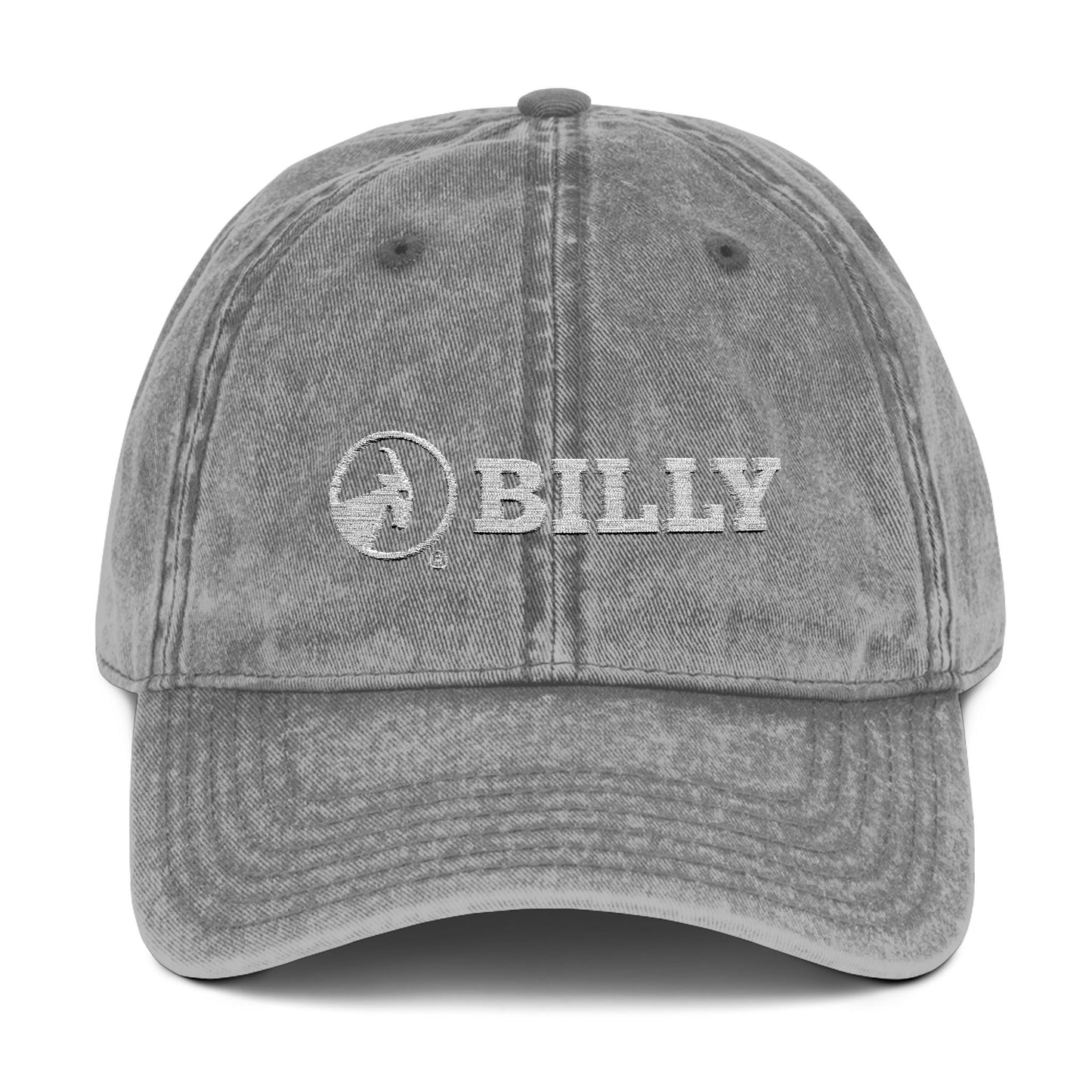 BILLY Vintage Cap (White Horizontal Logo - Embroidery) — AVAILABLE IN 5 COLORS