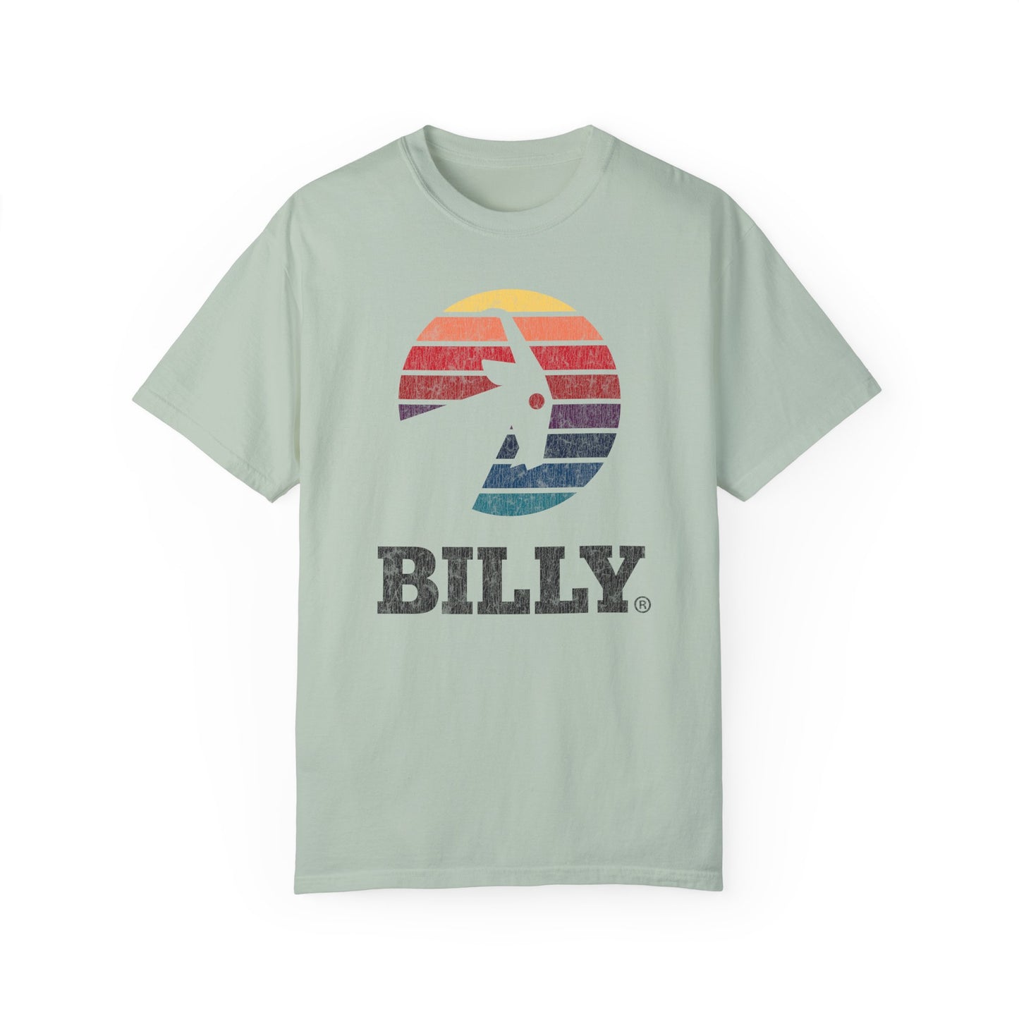 BILLY Adult Unisex Garment-Dyed T-Shirt (Vintage Logo) — AVAILABLE IN 6 COLORS