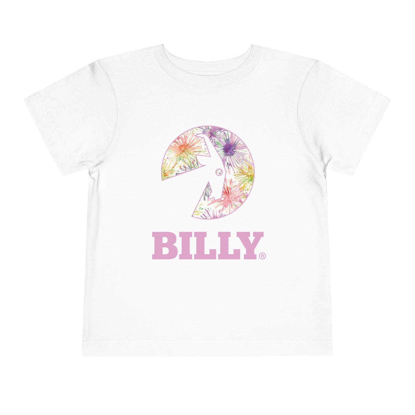 BILLY Toddler Short Sleeve Tee (Floral Logo) - AVAILABLE IN 3 COLORS