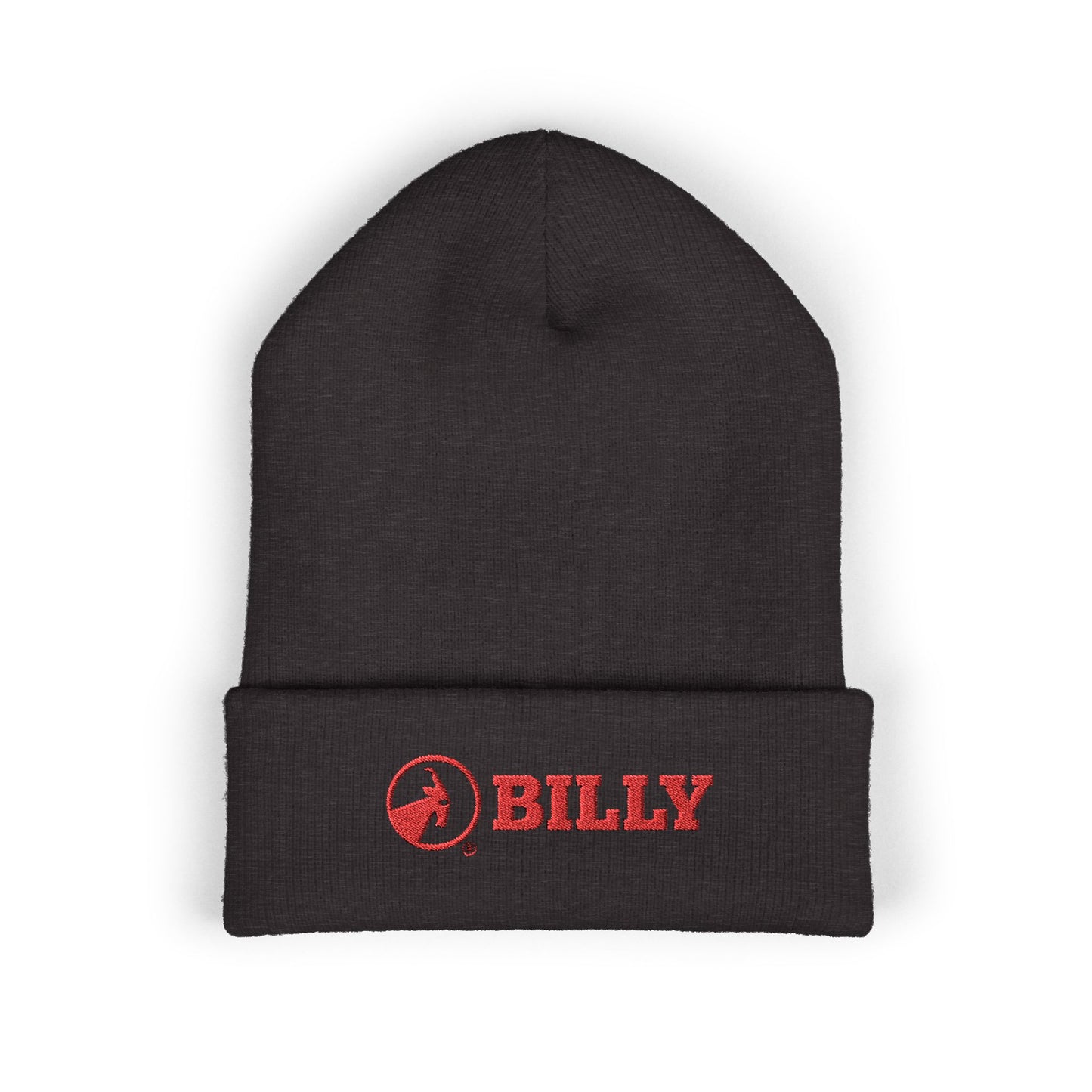 BILLY Classic Cuffed Beanie (Red Horizontal Logo - Embroidery) — AVAILABLE IN 9 COLORS