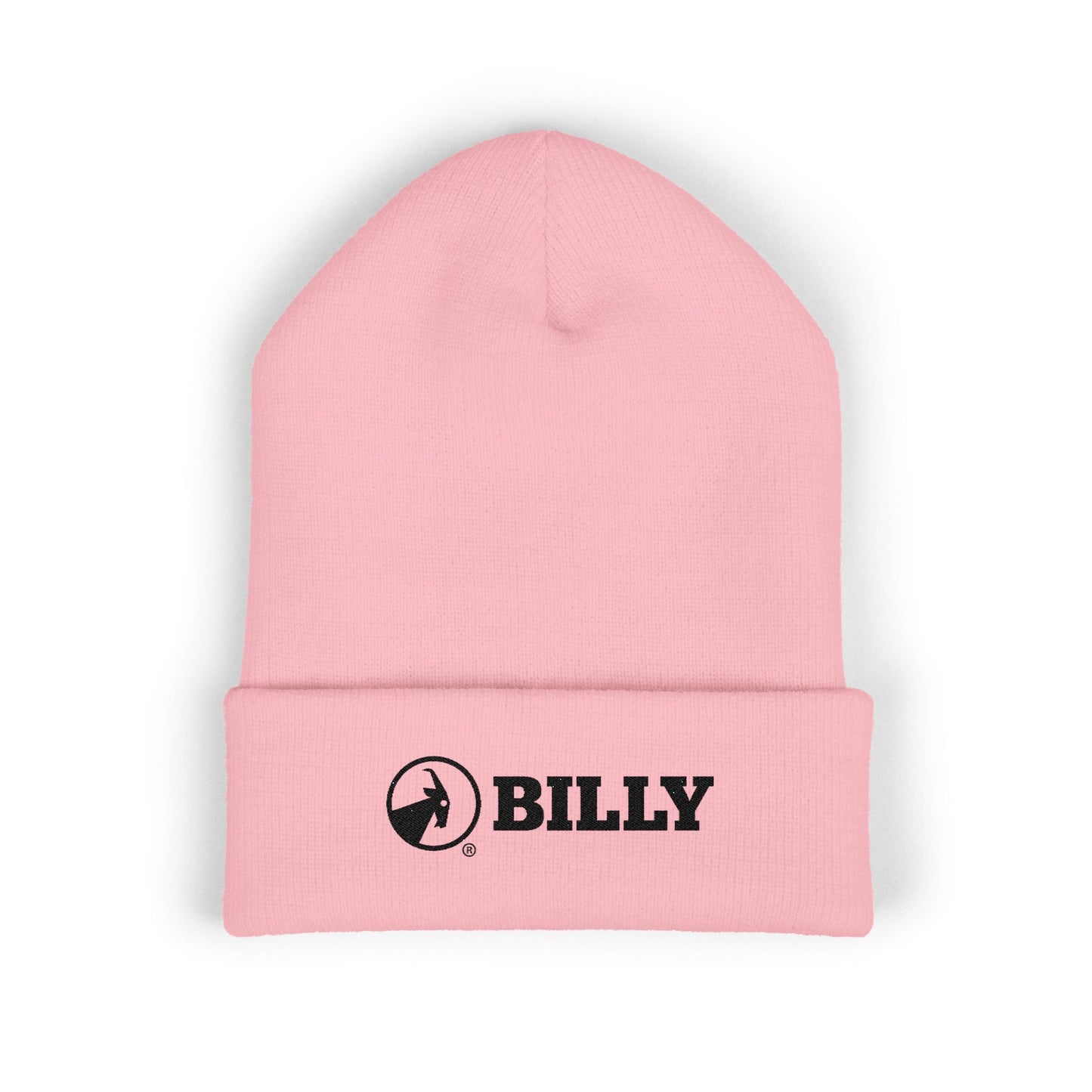 BILLY Classic Cuffed Beanie (Black Horizontal Logo - Embroidery) — AVAILABLE IN 7 COLORS